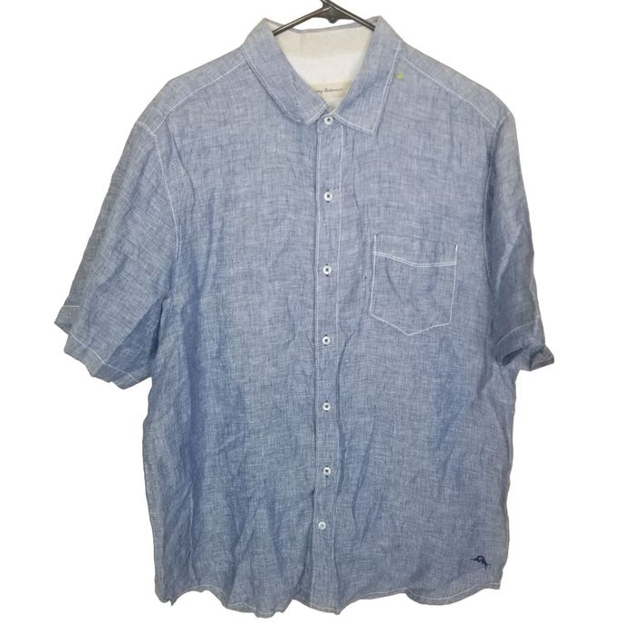 Tommy Bahama Tommy Bahama L Short Sleeves Button Front Linen Shirt ...