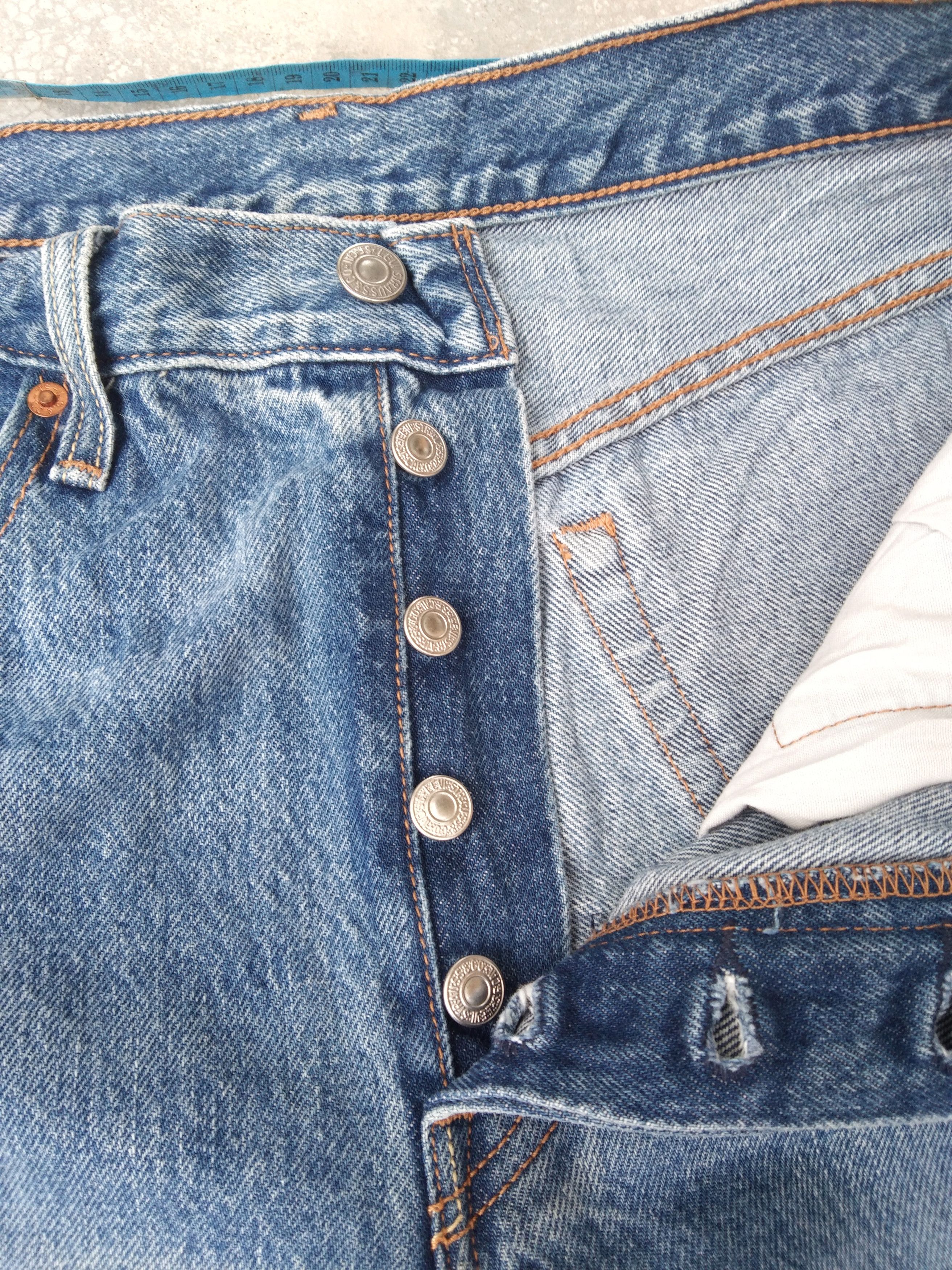 Levi's Vintage Levi's 501 Skinny Distressed Jeans 30x30 Size US 30 / EU 46 - 6 Thumbnail