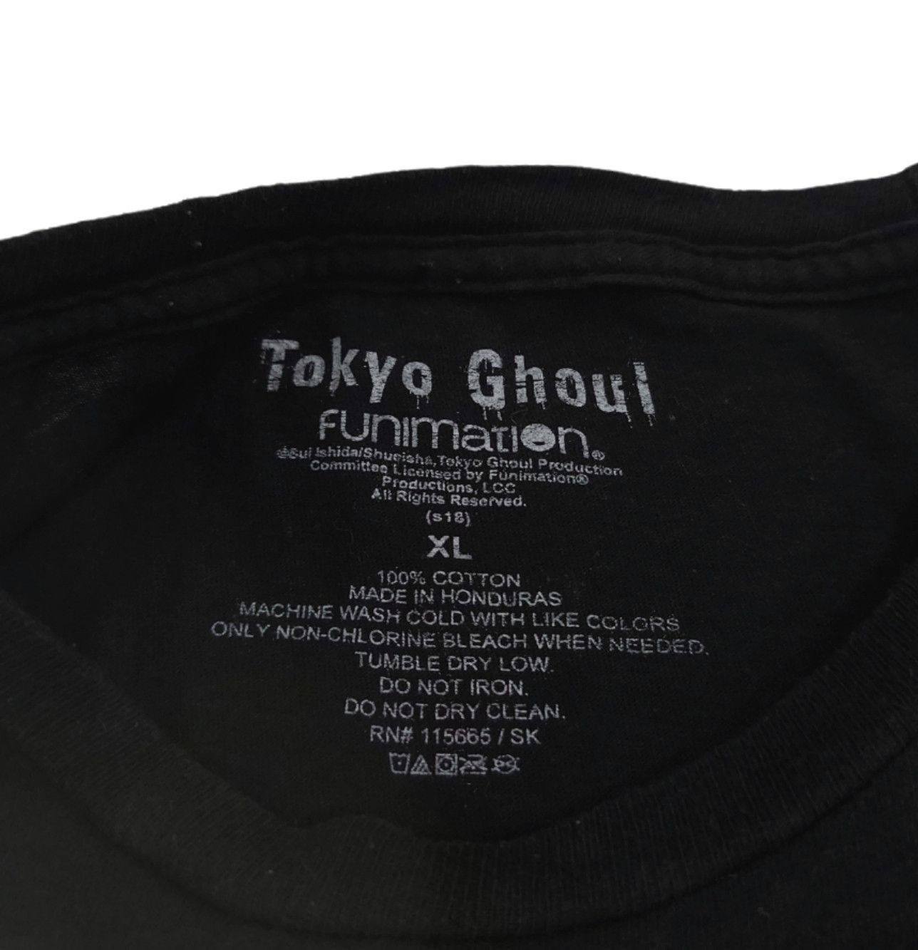 Anime × Japanese Brand RARE! FUNIMATION JAPANESE ANIME "TOKYO GHOUL" Size US XL / EU 56 / 4 - 5 Thumbnail