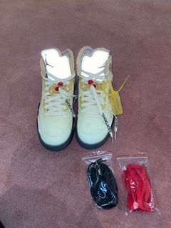 Air Jordan 5 X Off-White Sail ❤️💛  Jordans sneakers outfit, Air jordans  retro, Off white jordan 5 sail outfit