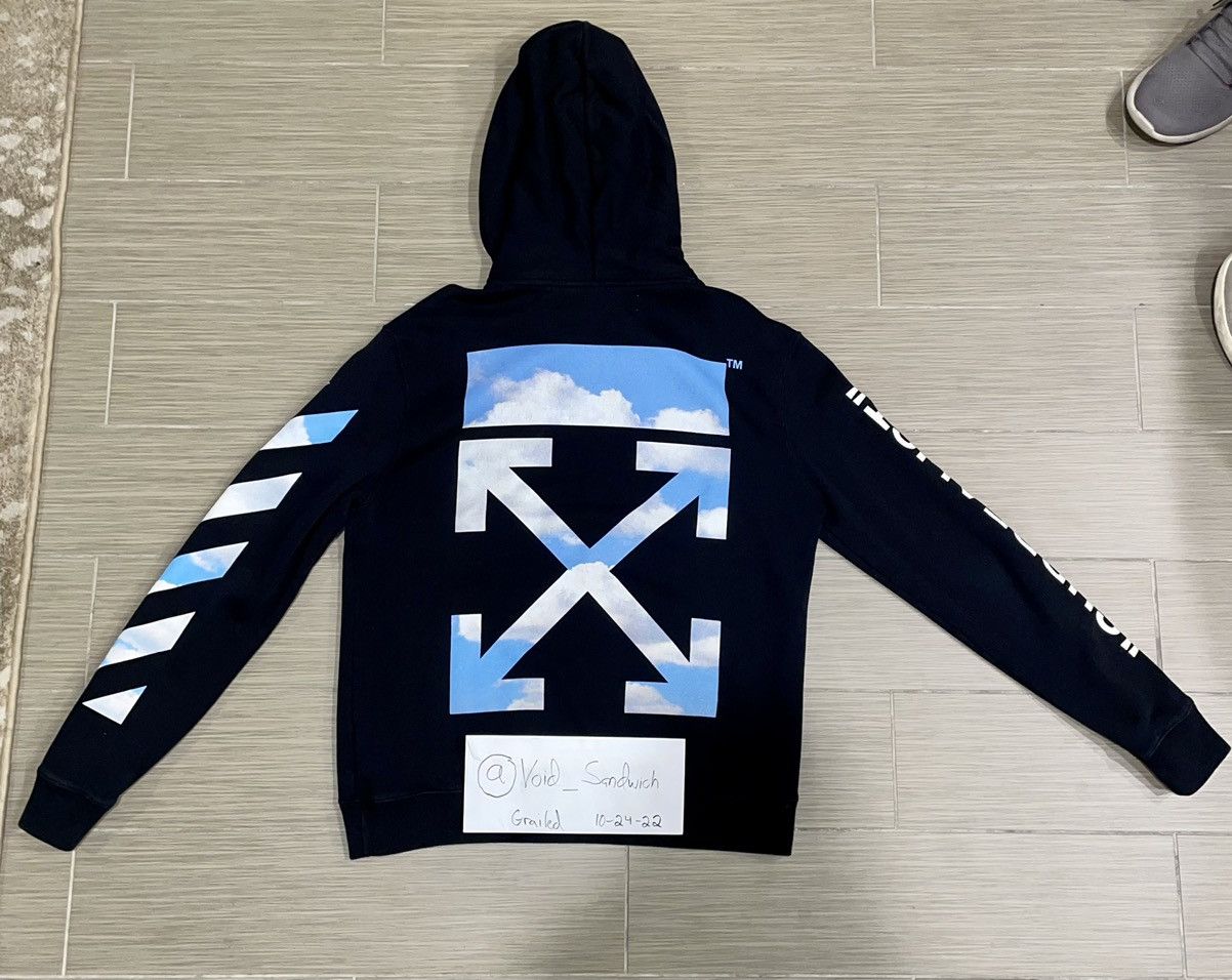 Off White Off White Sky Surrealist Hoodie Grailed