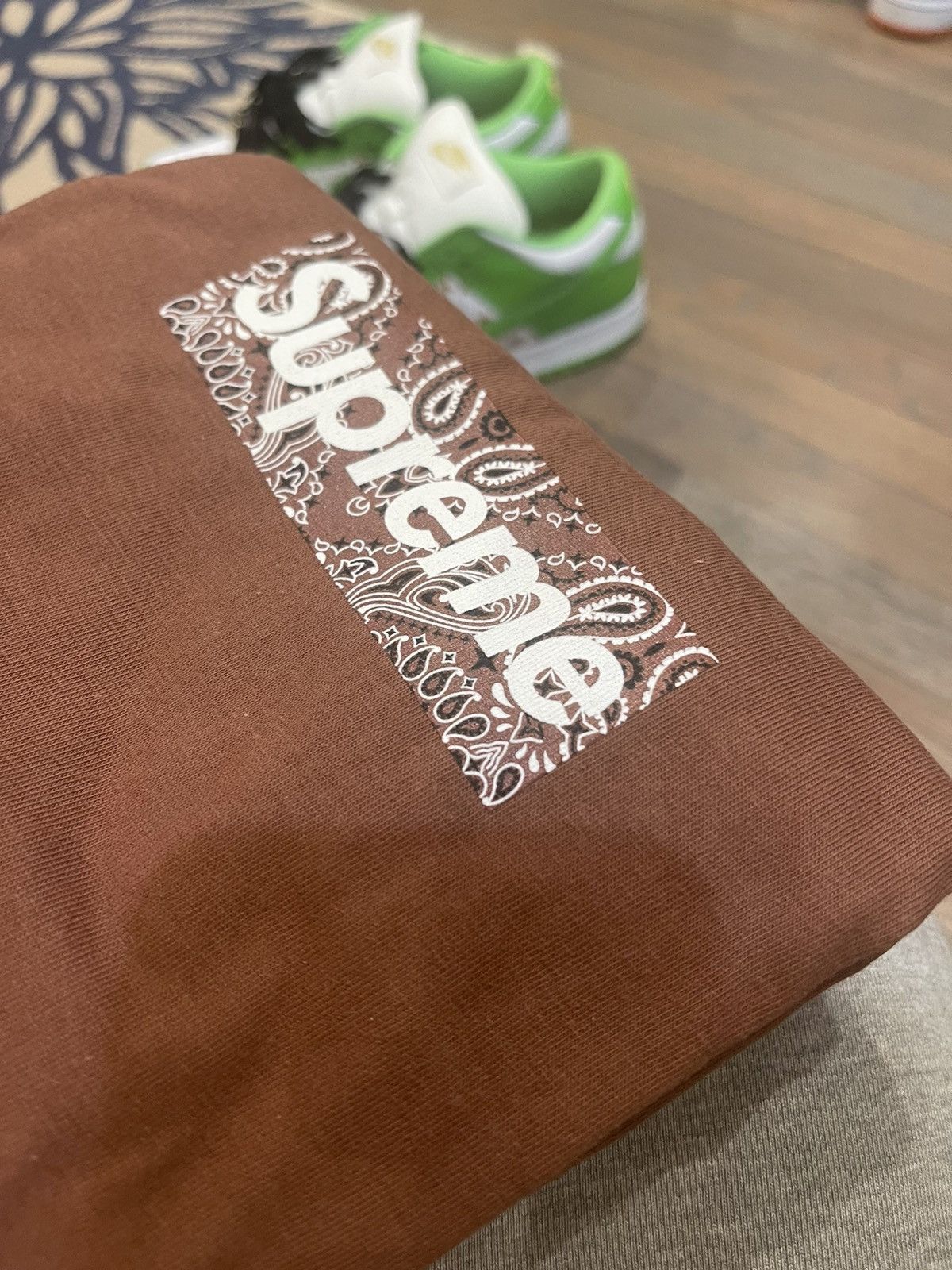 Supreme Bandana Box Logo Brown | Grailed