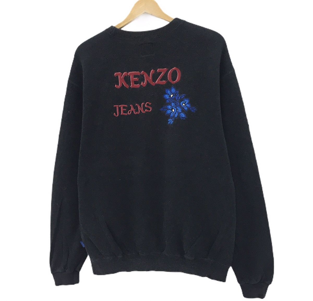 Kenzo Kenzo Jeans Flowers Crewneck Sweatshirt Embroidered Logo Size US M / EU 48-50 / 2 - 4 Thumbnail