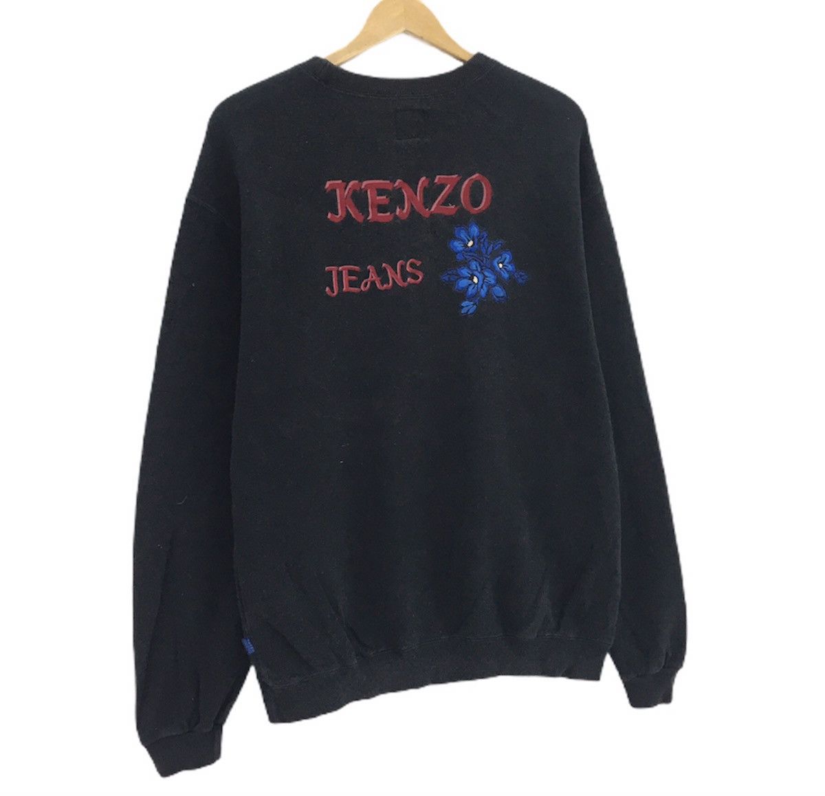 Kenzo Kenzo Jeans Flowers Crewneck Sweatshirt Embroidered Logo Size US M / EU 48-50 / 2 - 3 Thumbnail