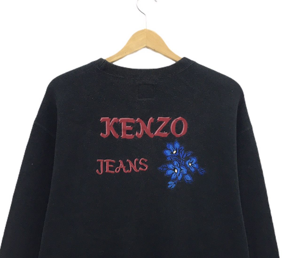 Kenzo Kenzo Jeans Flowers Crewneck Sweatshirt Embroidered Logo Size US M / EU 48-50 / 2 - 6 Thumbnail