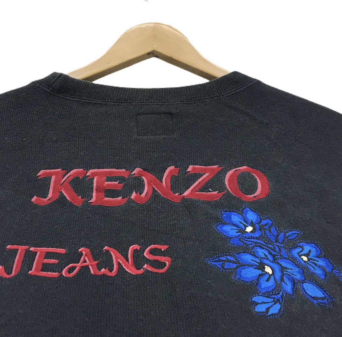 Kenzo Kenzo Jeans Flowers Crewneck Sweatshirt Embroidered Logo Size US M / EU 48-50 / 2 - 7 Thumbnail