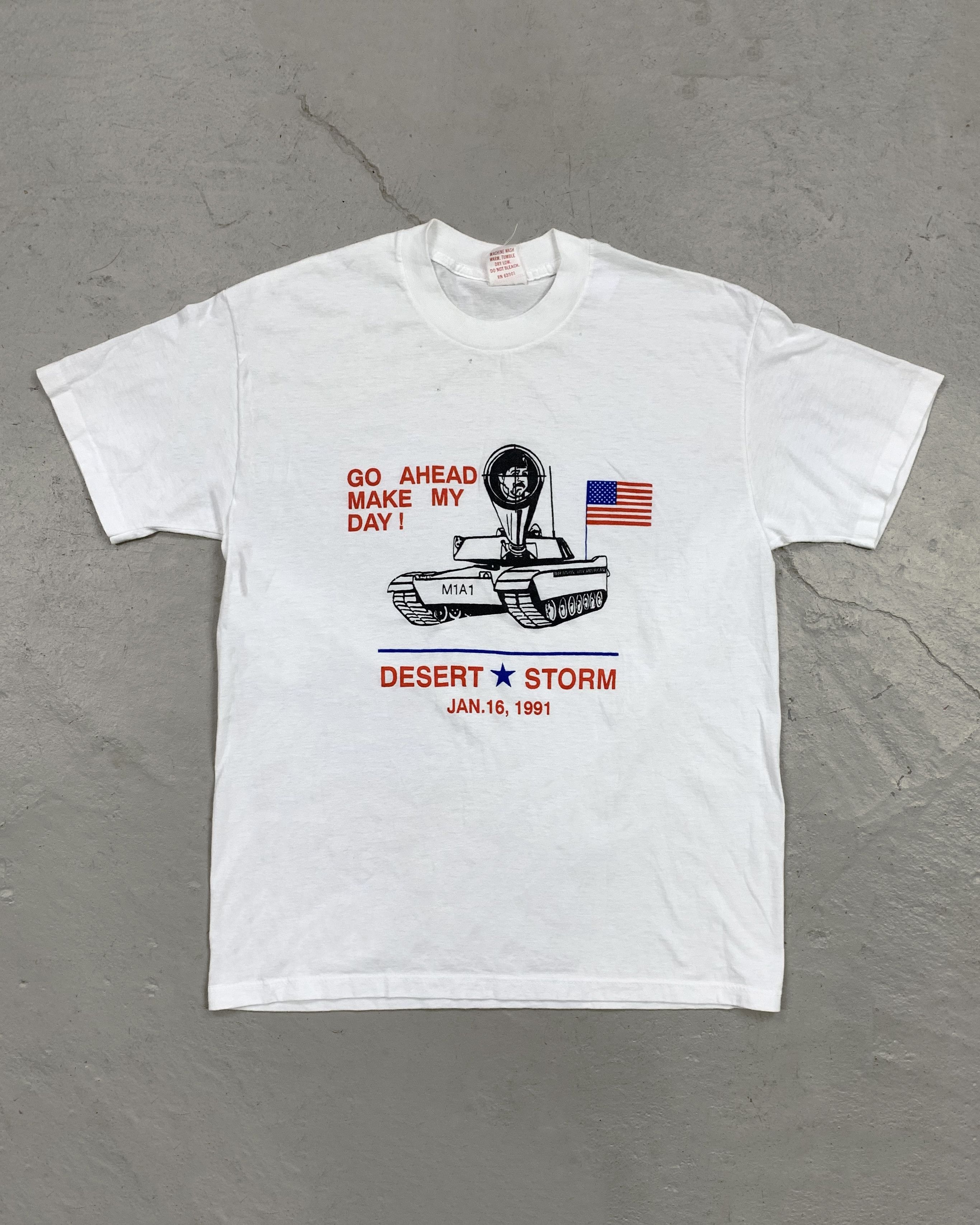 Vintage 1991 / 91" Desert Storm / Saddam Hussein T shirt Size US M / EU 48-50 / 2 - 3 Thumbnail