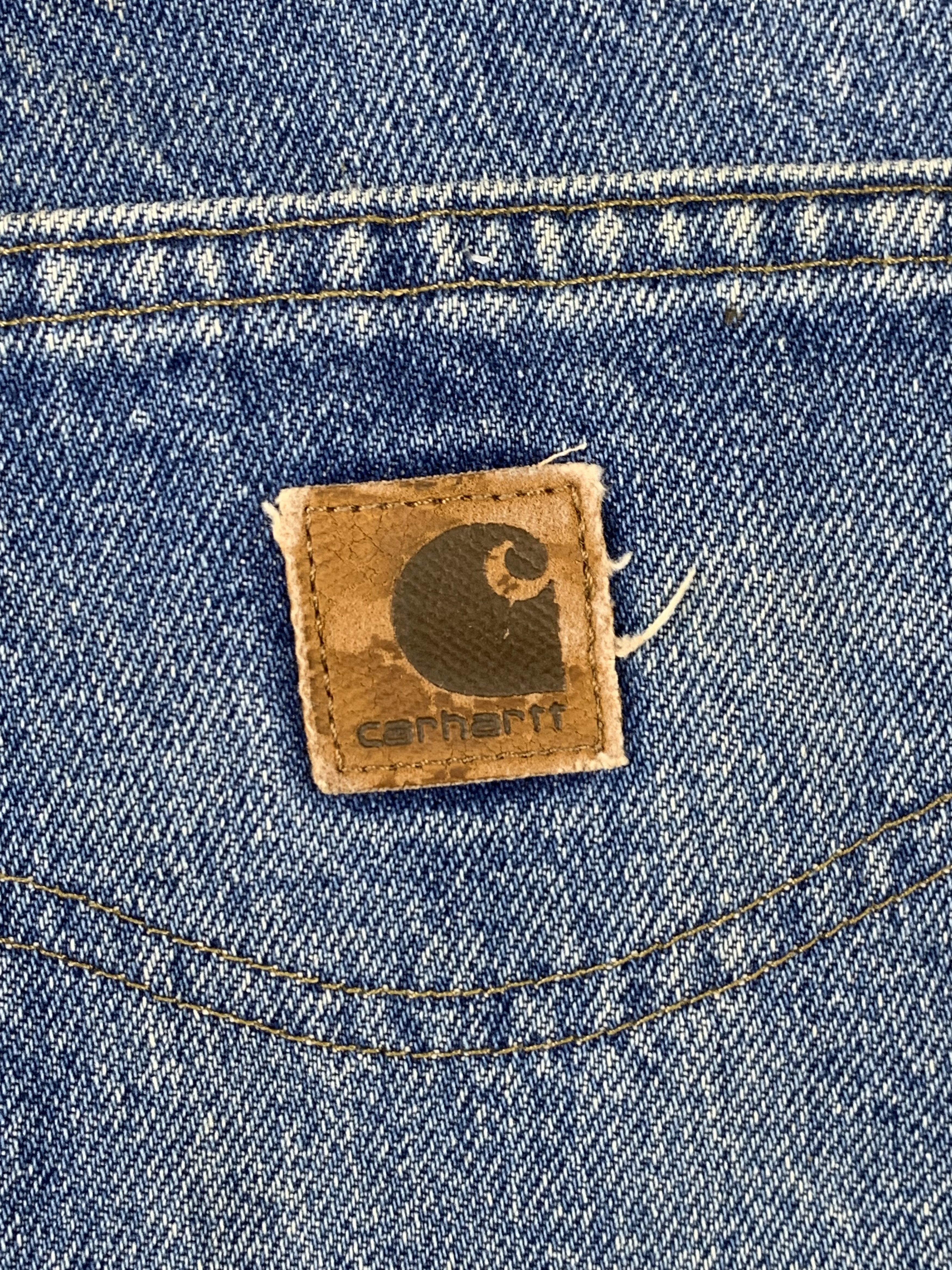 Carhartt Vintage Carhartt Faded Blue Jeans DP1987 Size US 35 - 5 Thumbnail
