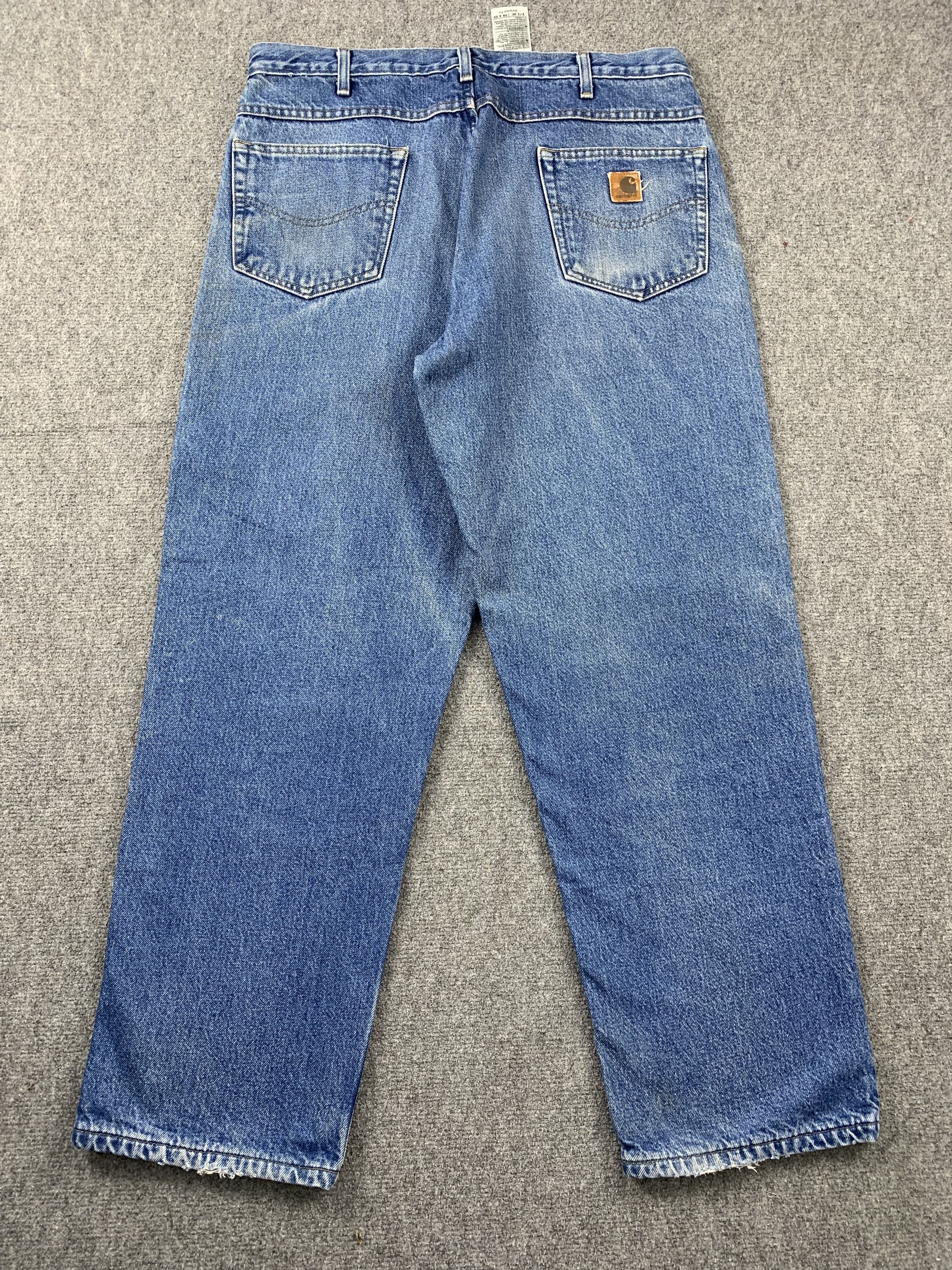Carhartt Vintage Carhartt Faded Blue Jeans DP1987 Size US 35 - 3 Thumbnail