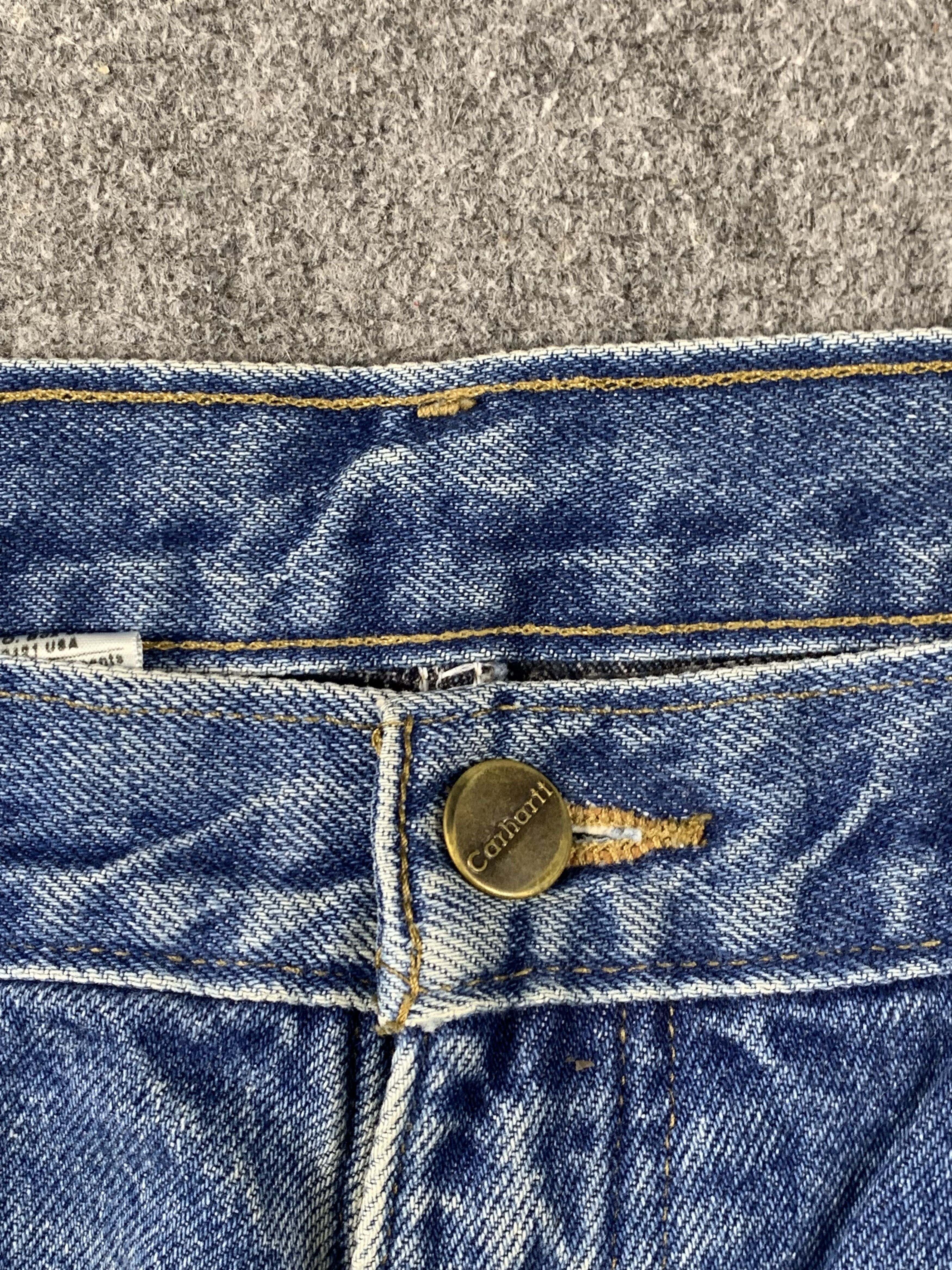 Carhartt Vintage Carhartt Faded Blue Jeans DP1987 Size US 35 - 10 Thumbnail