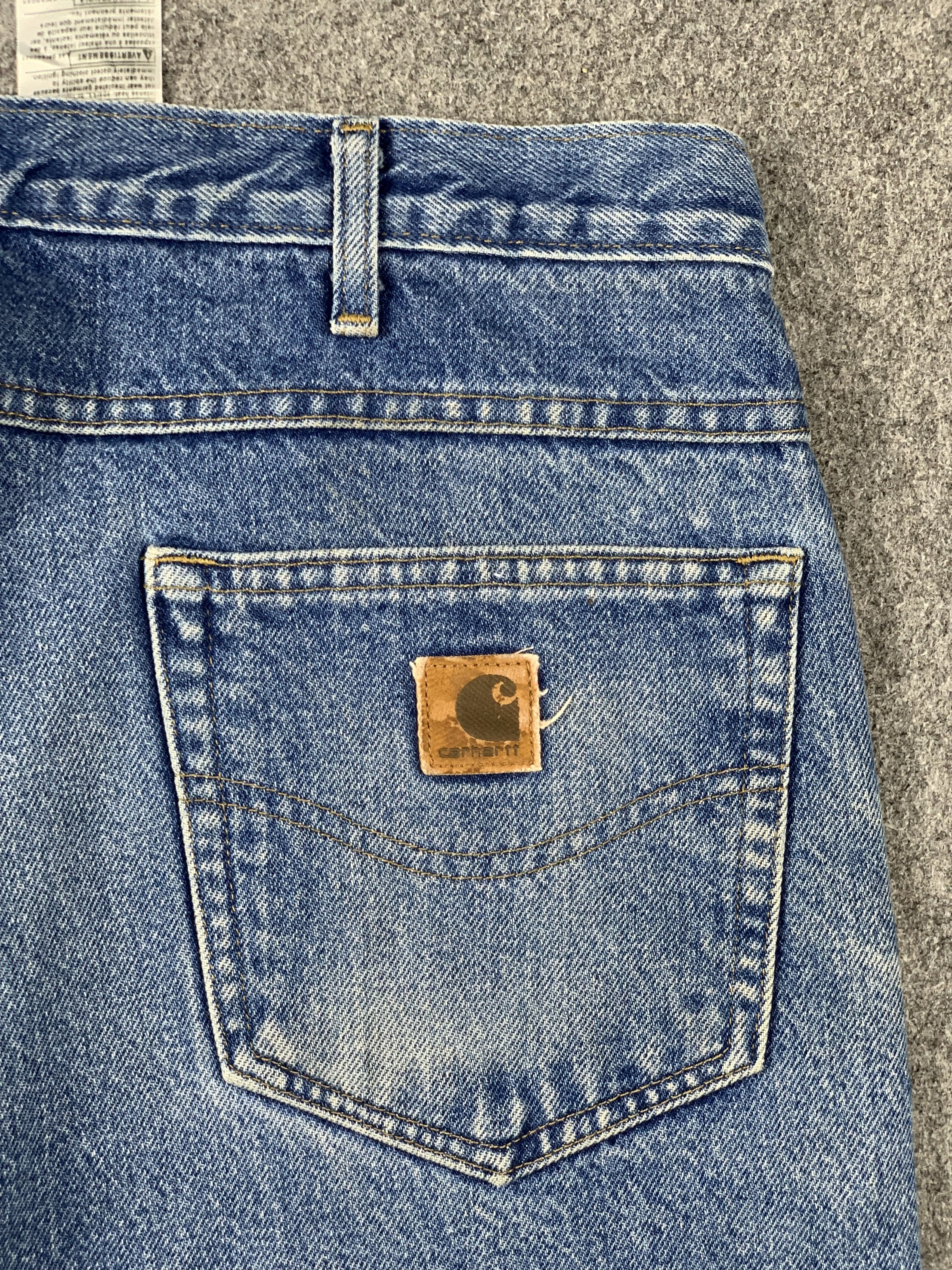 Carhartt Vintage Carhartt Faded Blue Jeans DP1987 Size US 35 - 8 Thumbnail