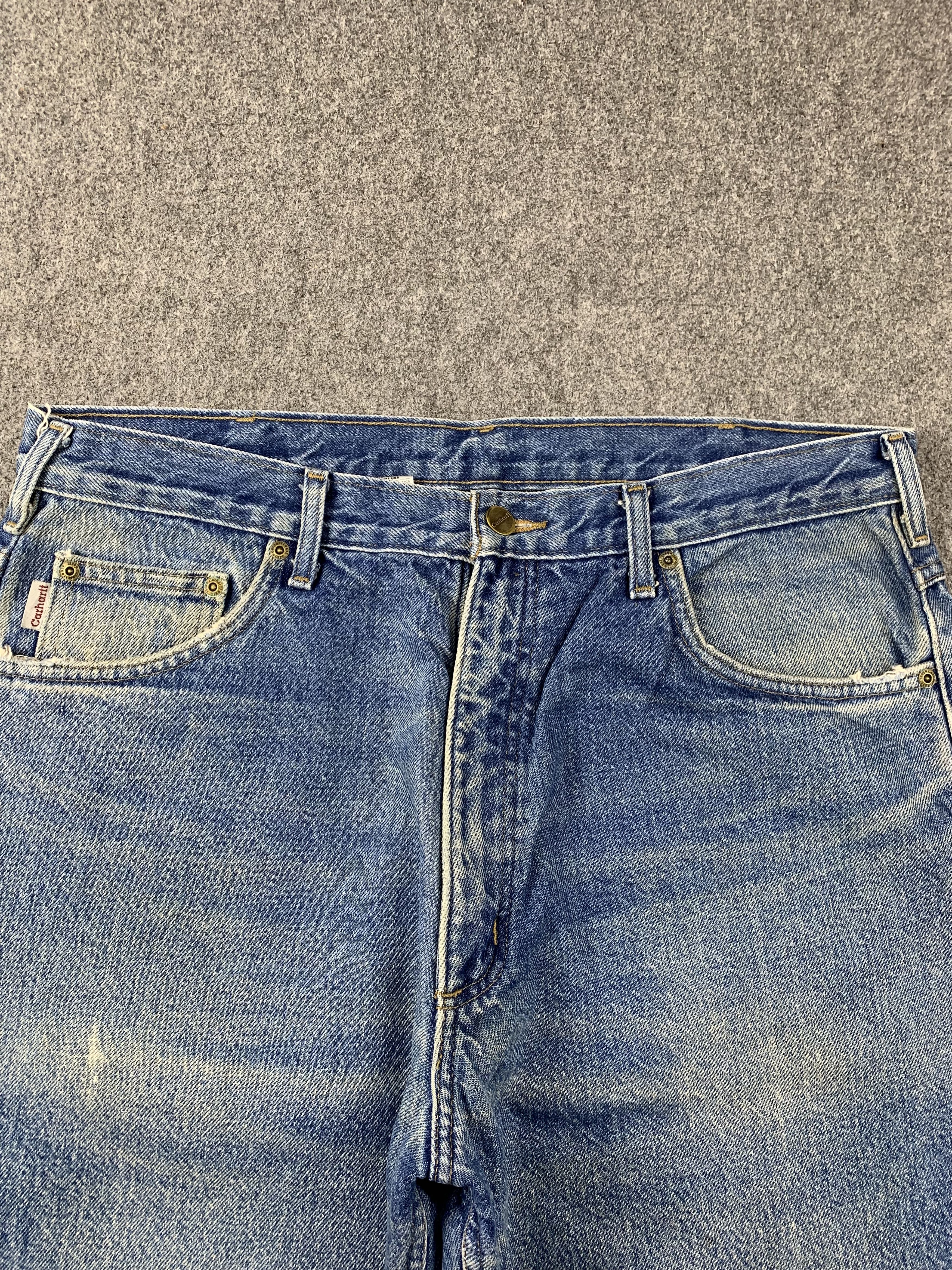 Carhartt Vintage Carhartt Faded Blue Jeans DP1987 Size US 35 - 2 Thumbnail