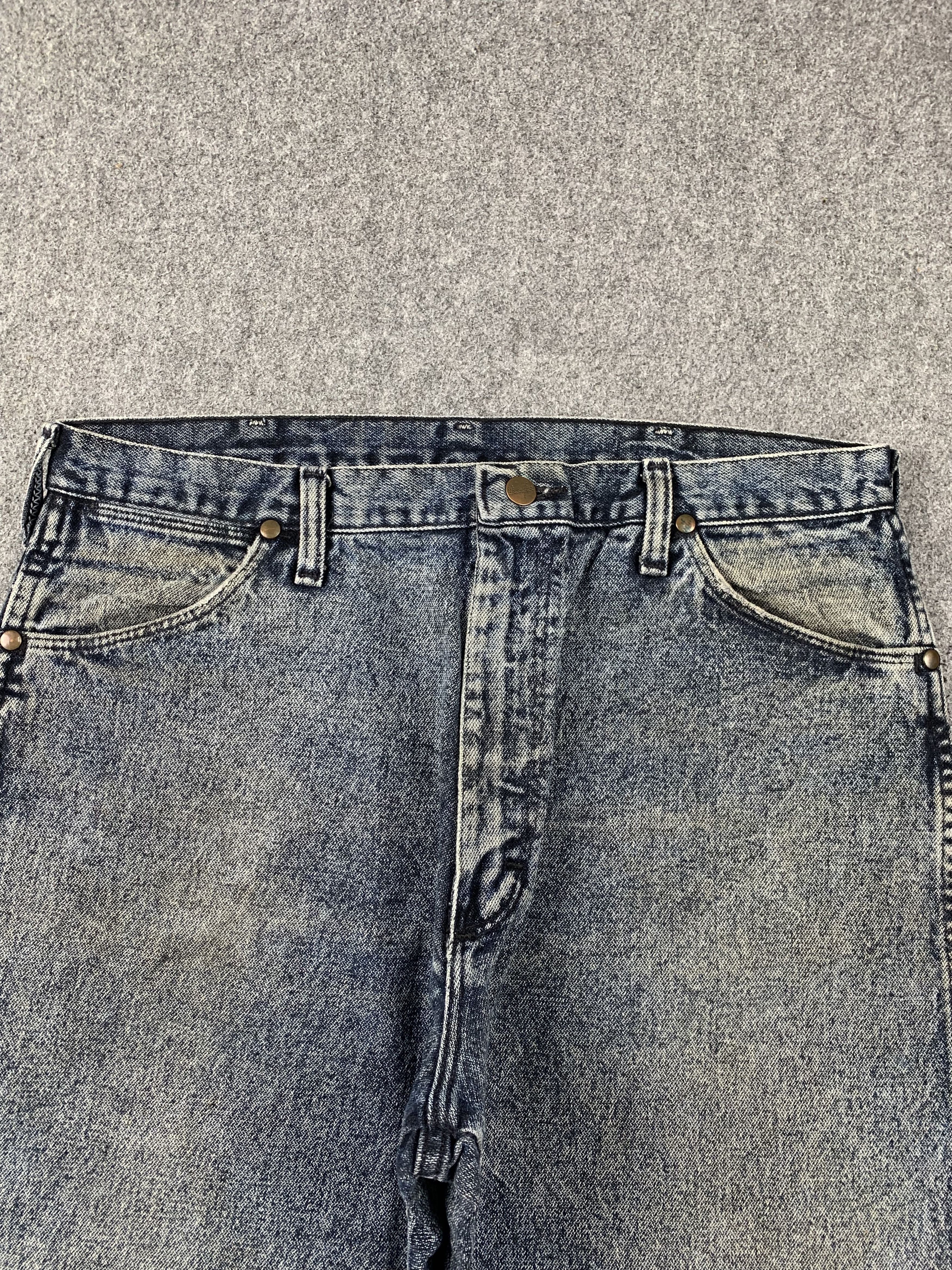 Vintage × Wrangler 70s Wrangler Vintage Acid Wash Jeans Size US 34 / EU 50 - 2 Thumbnail