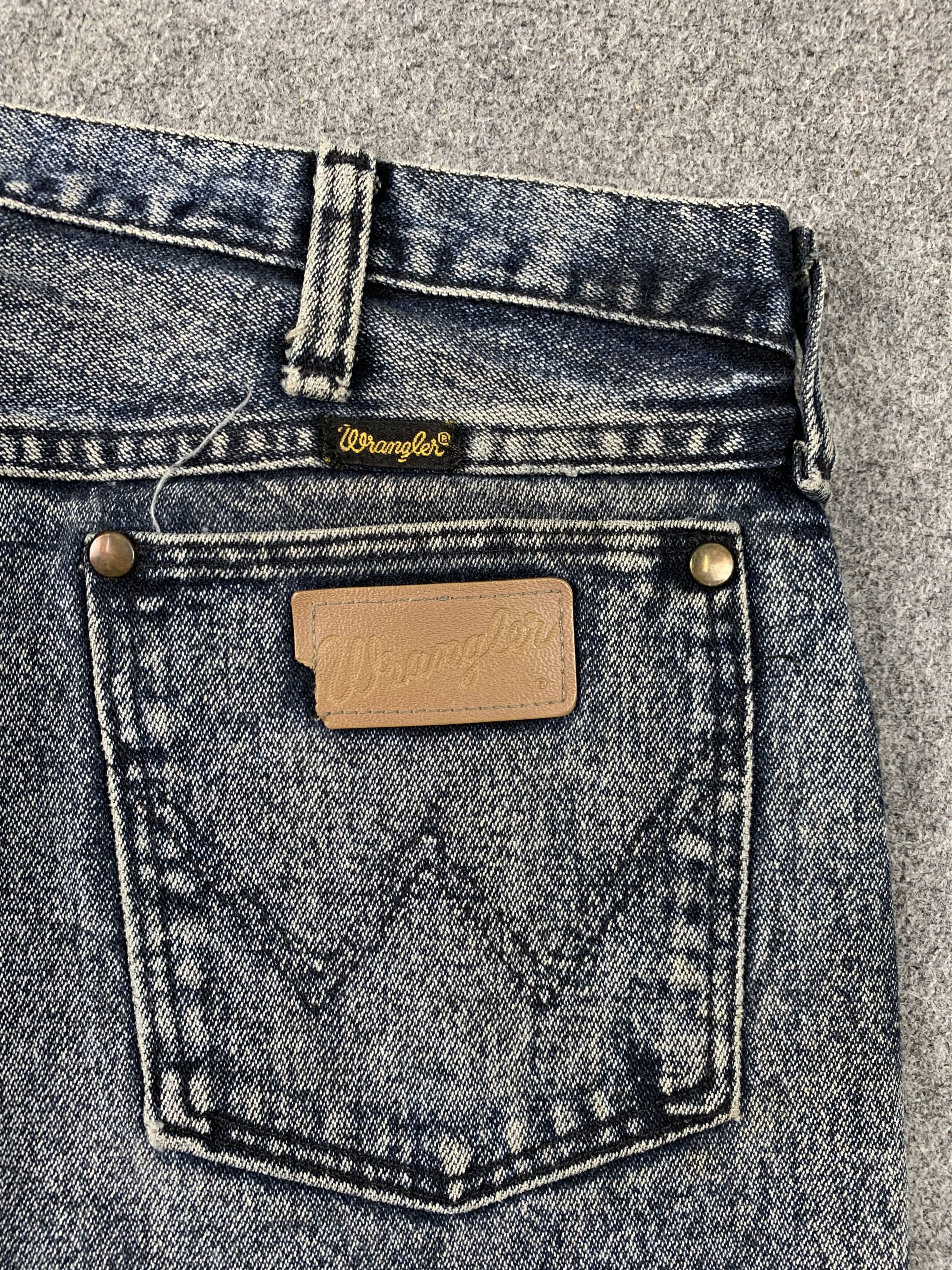 Vintage × Wrangler 70s Wrangler Vintage Acid Wash Jeans Size US 34 / EU 50 - 6 Thumbnail