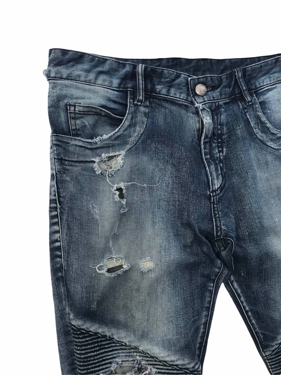 If Six Was Nine Costume Culture Distressed Biker Pants Size US 30 / EU 46 - 3 Thumbnail