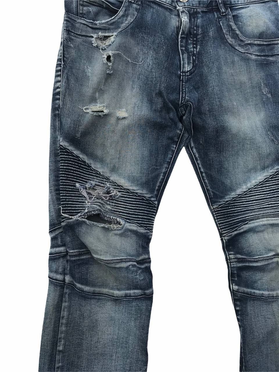 If Six Was Nine Costume Culture Distressed Biker Pants Size US 30 / EU 46 - 5 Thumbnail