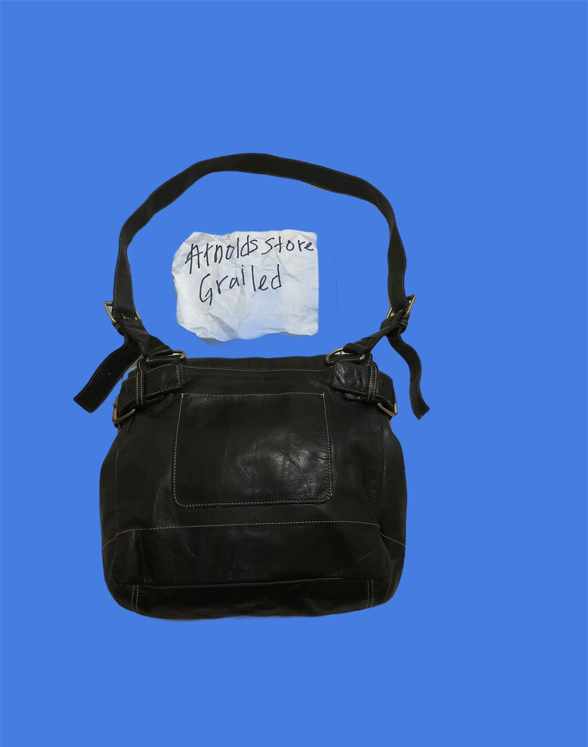 Japanese Brand × Leather × Vivienne Westwood Vivienne Westwood Leather Sling Bag Size ONE SIZE - 2 Thumbnail
