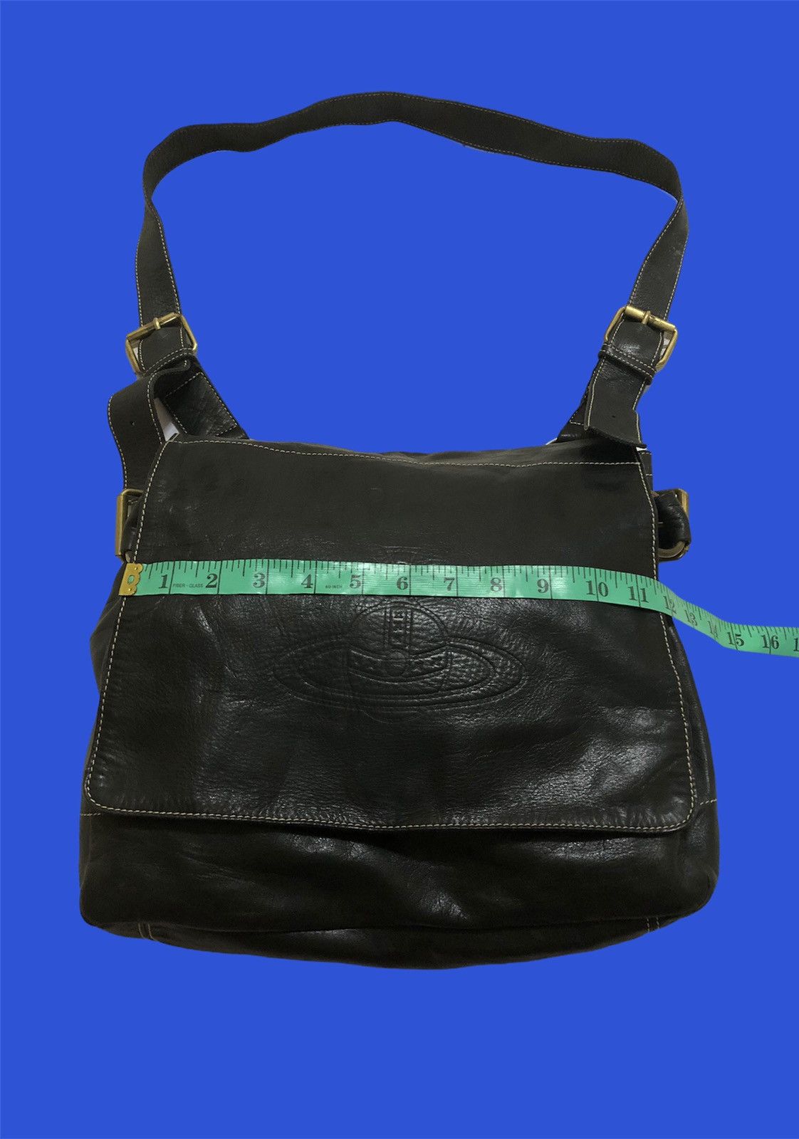 Japanese Brand × Leather × Vivienne Westwood Vivienne Westwood Leather Sling Bag Size ONE SIZE - 9 Thumbnail
