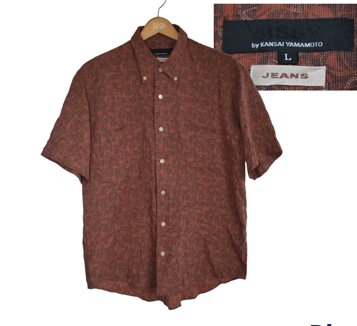 Kansai Yamamoto × Vintage SISSY BY KANSAI YAMAMOTO PAISLEY SHIRT A076 Size US L / EU 52-54 / 3 - 1 Thumbnail