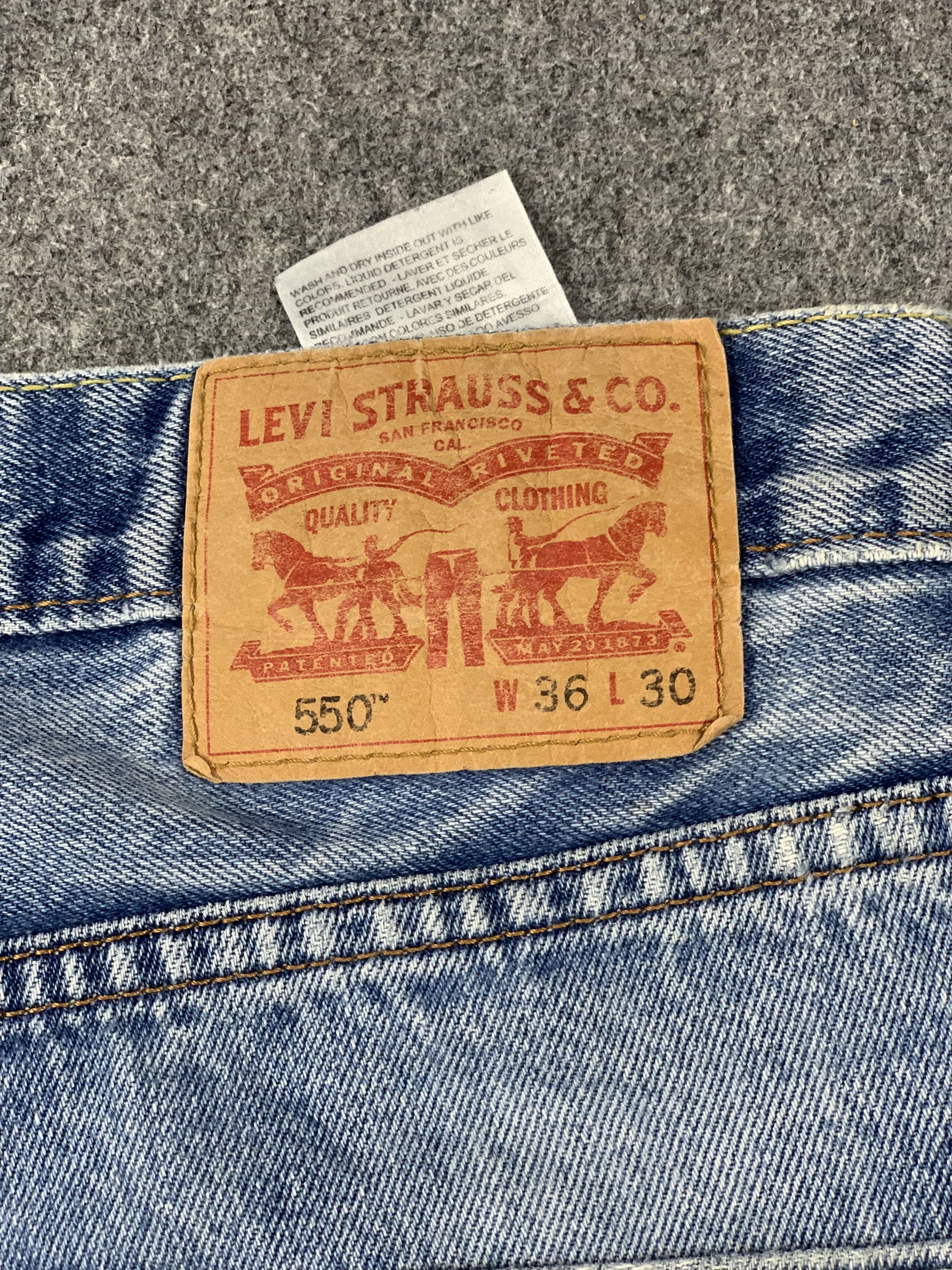 Levi's × Vintage Vintage Levis 550 Faded Blue Jeans DP2051 Size US 34 / EU 50 - 4 Thumbnail