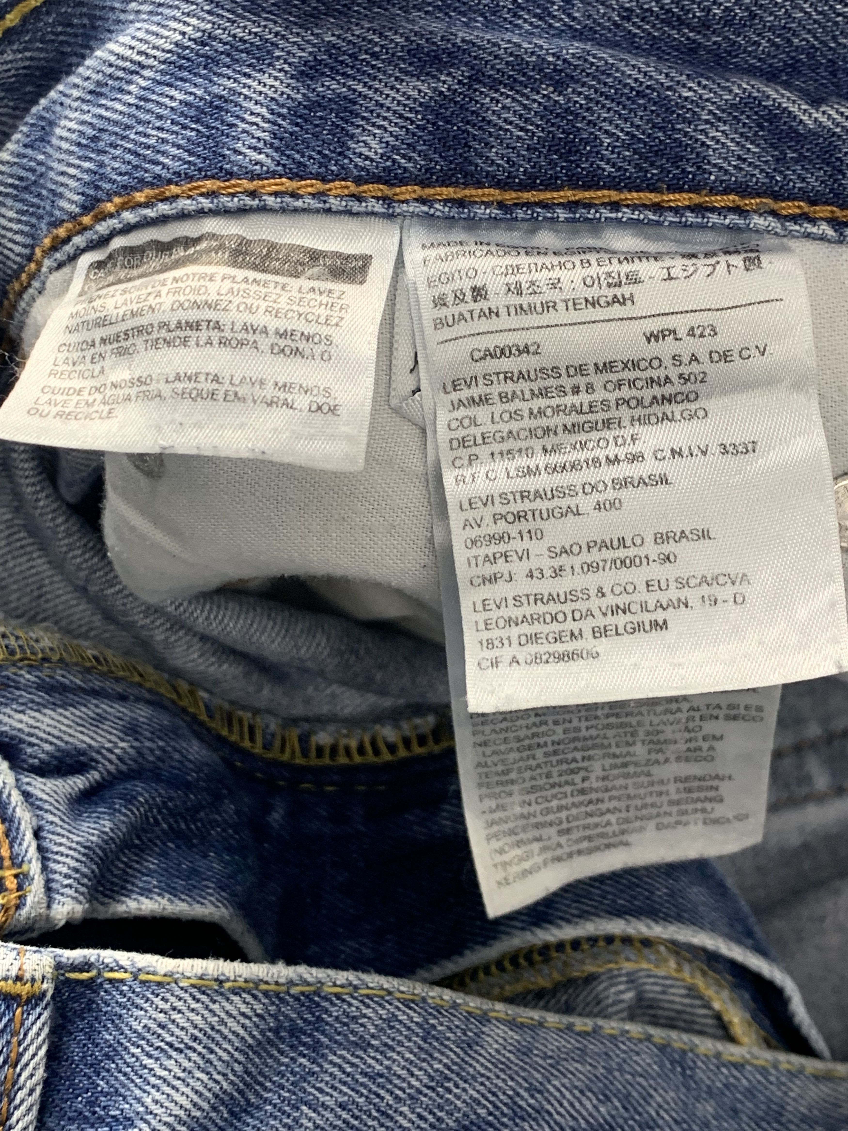 Levi's × Vintage Vintage Levis 550 Faded Blue Jeans DP2051 Size US 34 / EU 50 - 6 Thumbnail