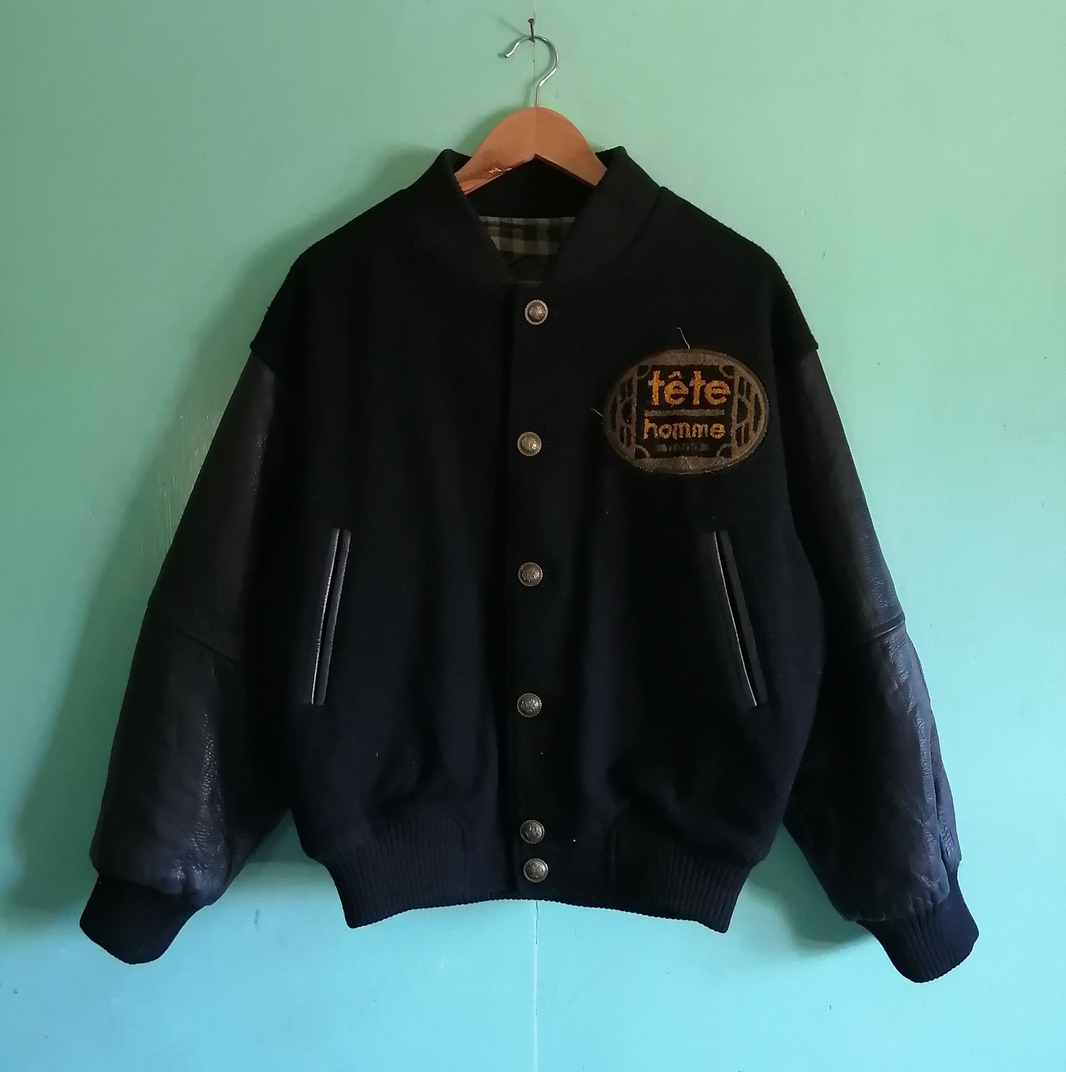 Japanese Brand TETE HOMME Vintage Varsity Jacket Size US L / EU 52-54 / 3 - 1 Thumbnail