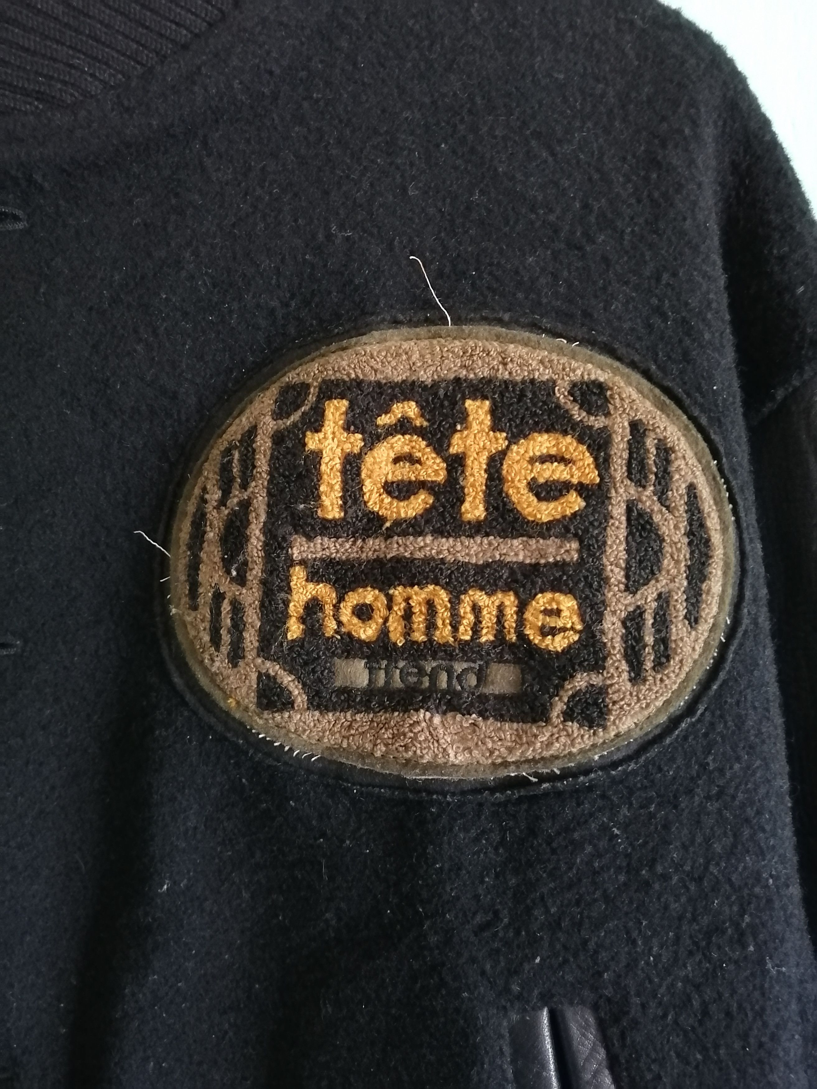 Japanese Brand TETE HOMME Vintage Varsity Jacket Size US L / EU 52-54 / 3 - 3 Thumbnail