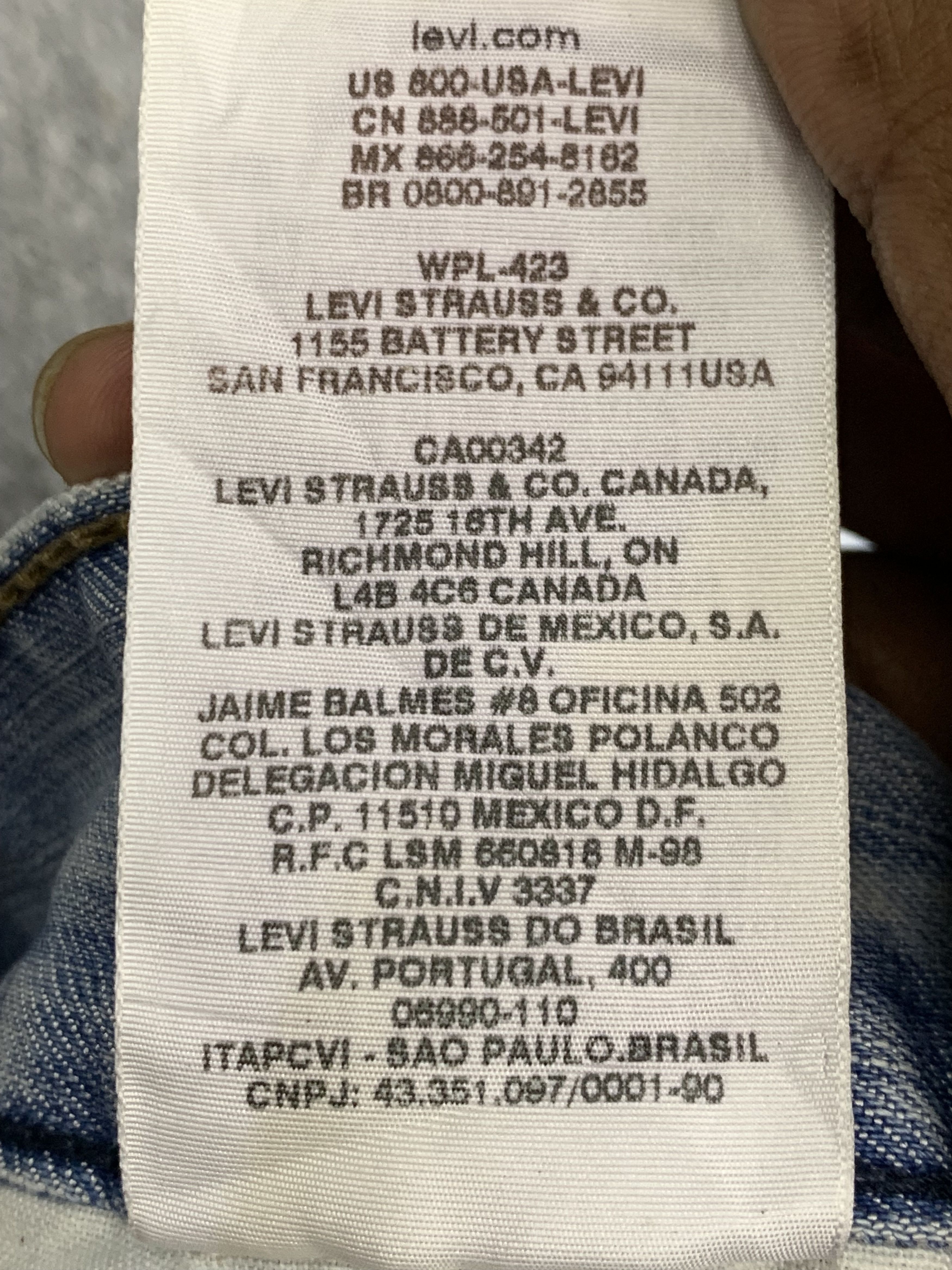 Levi's Vintage Levis 511 Light Wash Jeans DP2075 Size US 32 / EU 48 - 10 Thumbnail
