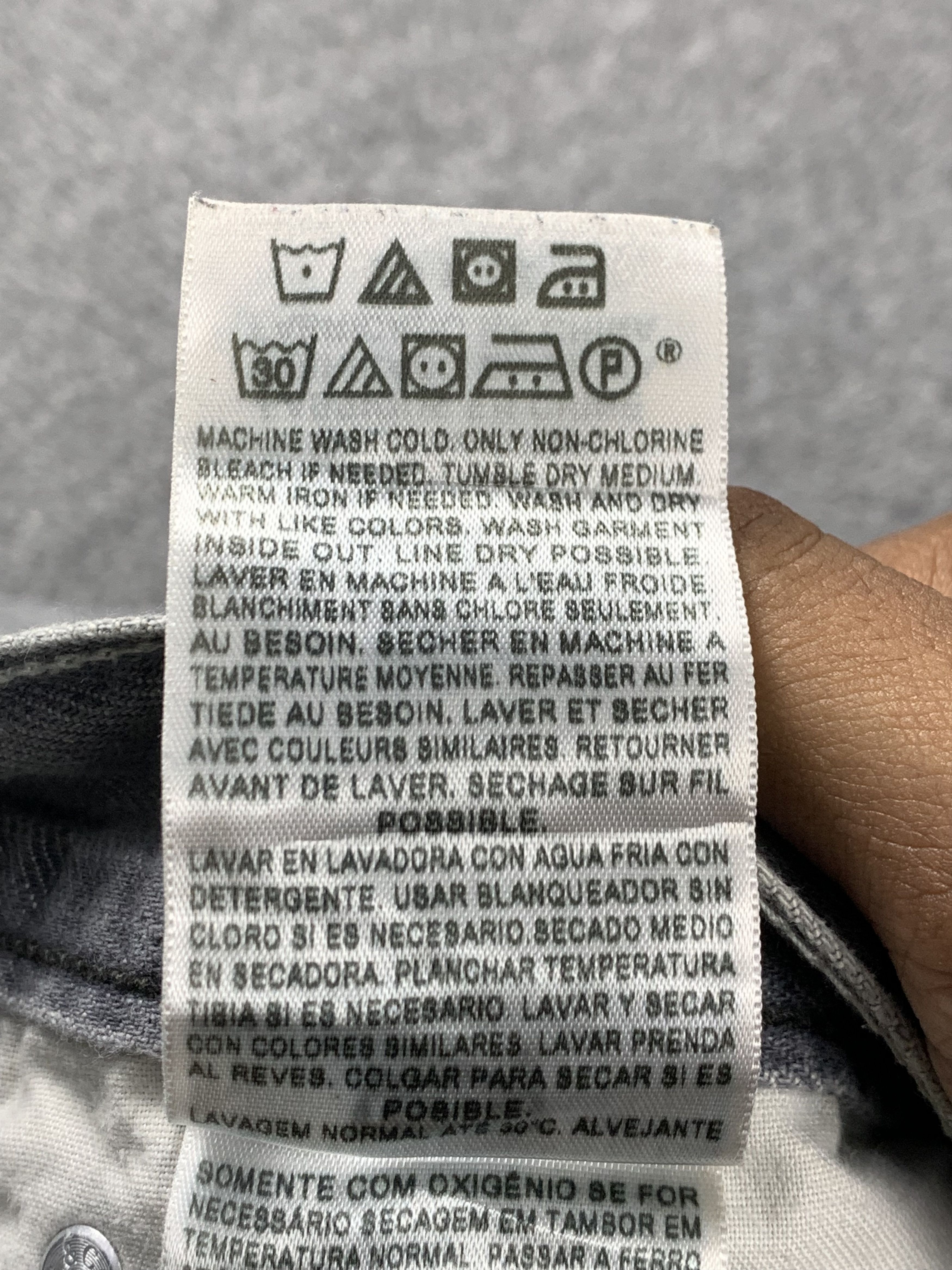 Levi's Vintage Levis 511 Faded Black Jeans DP2078 Size US 33 - 8 Thumbnail