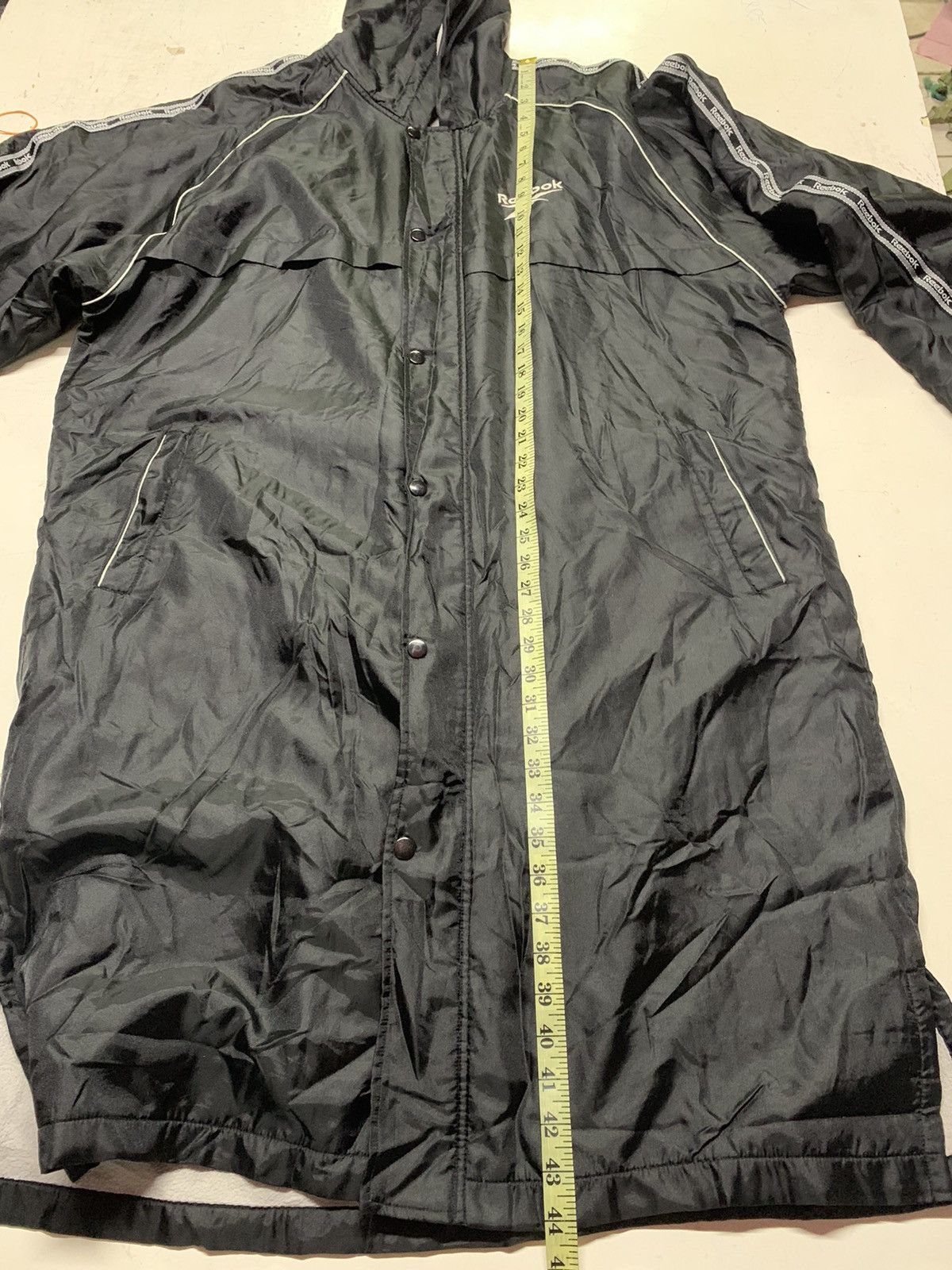 Reebok Vintage Reebok long jacket hoodie Size US XL / EU 56 / 4 - 12 Thumbnail