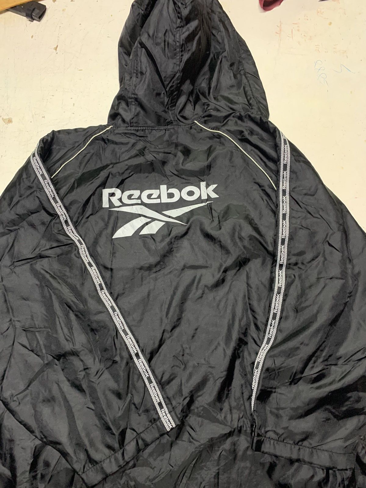 Reebok Vintage Reebok long jacket hoodie Size US XL / EU 56 / 4 - 10 Thumbnail
