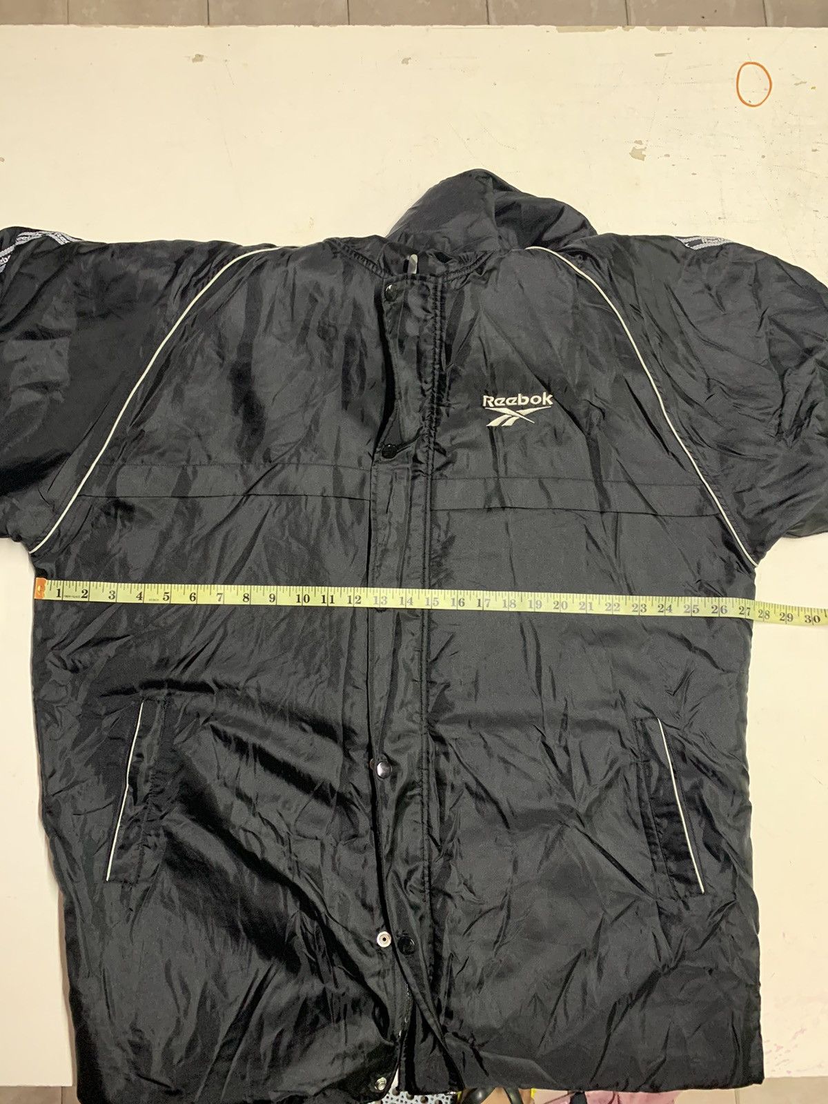 Reebok Vintage Reebok long jacket hoodie Size US XL / EU 56 / 4 - 11 Thumbnail