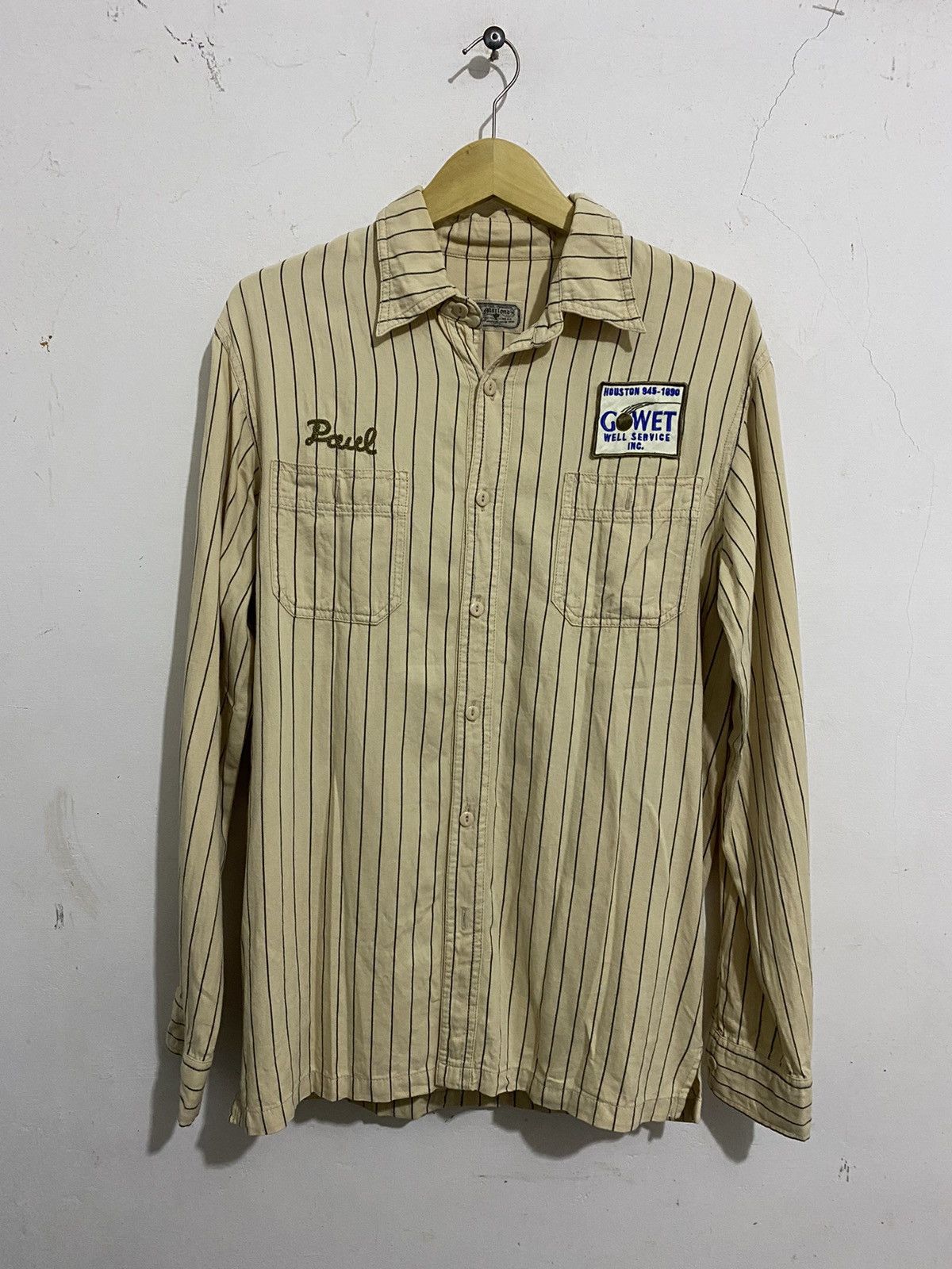 Japanese Brand 💸BINDINGOFFER💸Marlond Bowling Shirt Stripe AA0138 Size US L / EU 52-54 / 3 - 1 Thumbnail