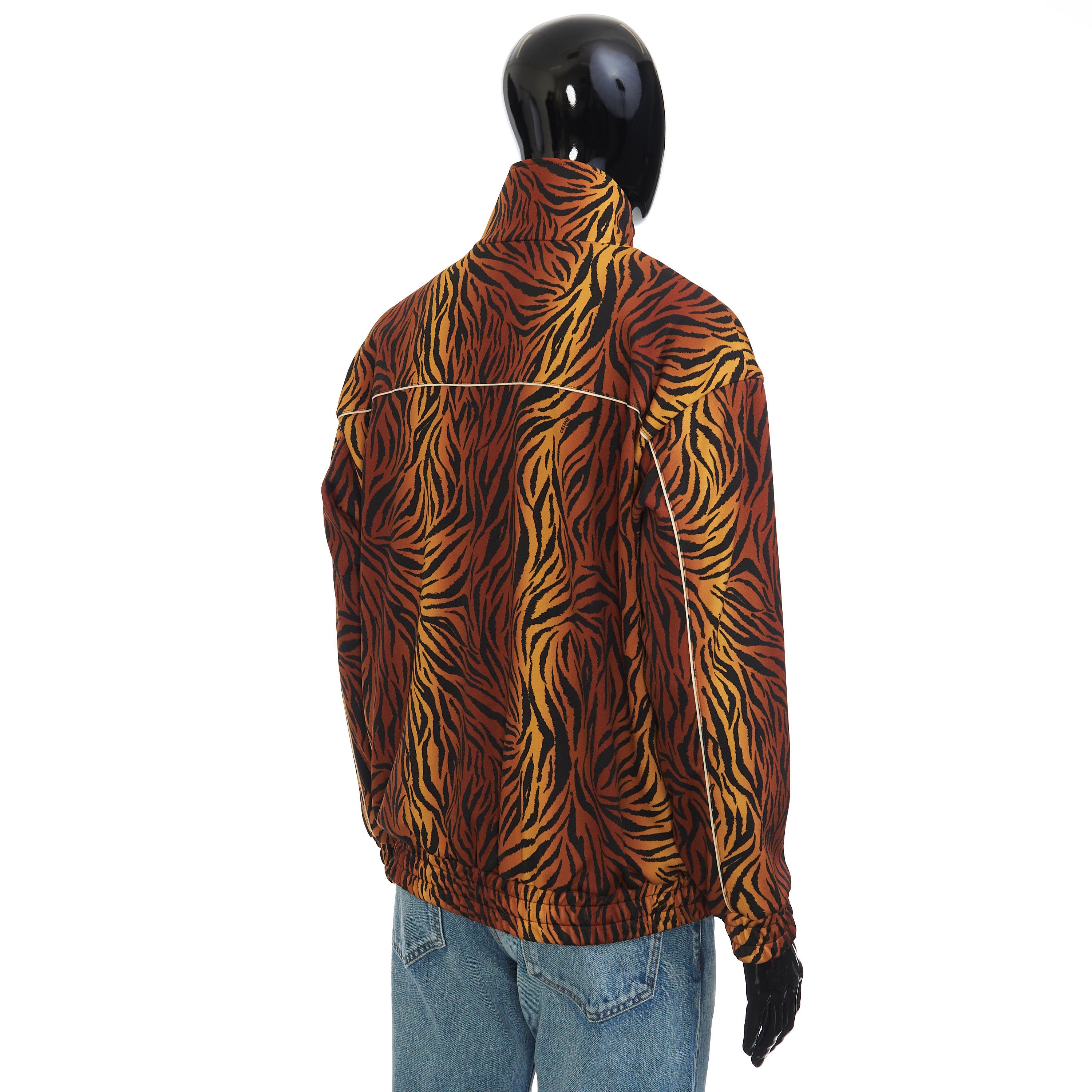 Celine Loose Sweatshirt In Double Face Jersey With Tiger Print Size US M / EU 48-50 / 2 - 6 Thumbnail