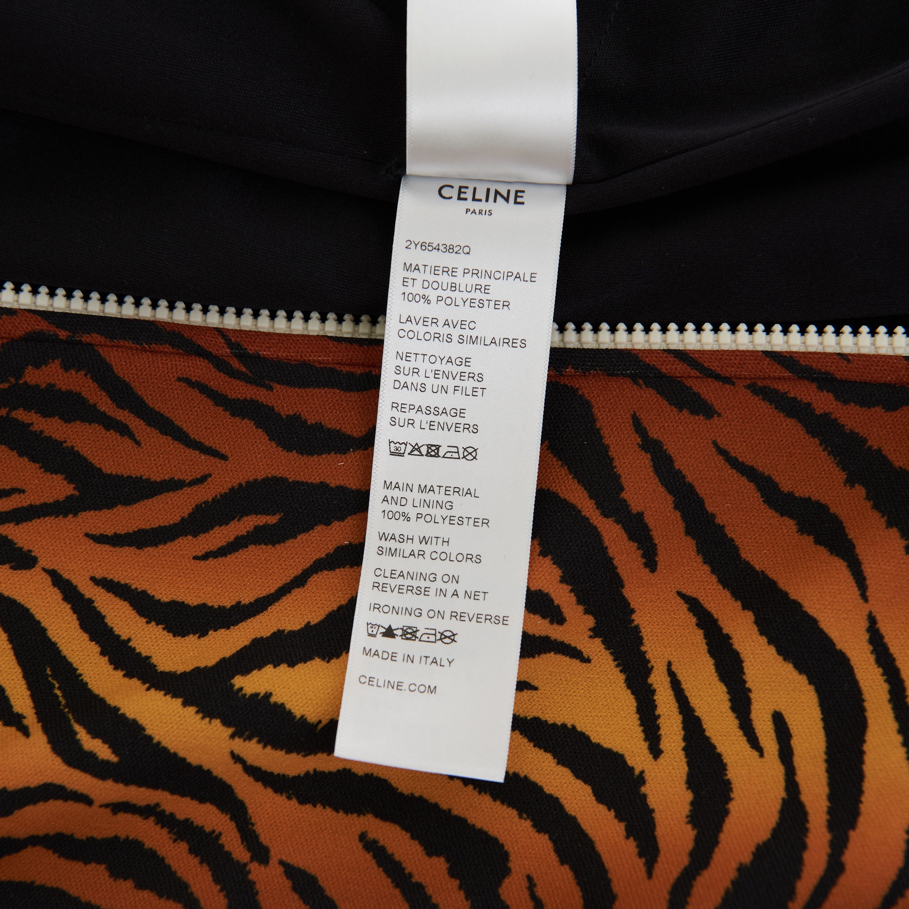 Celine Loose Sweatshirt In Double Face Jersey With Tiger Print Size US M / EU 48-50 / 2 - 20 Thumbnail