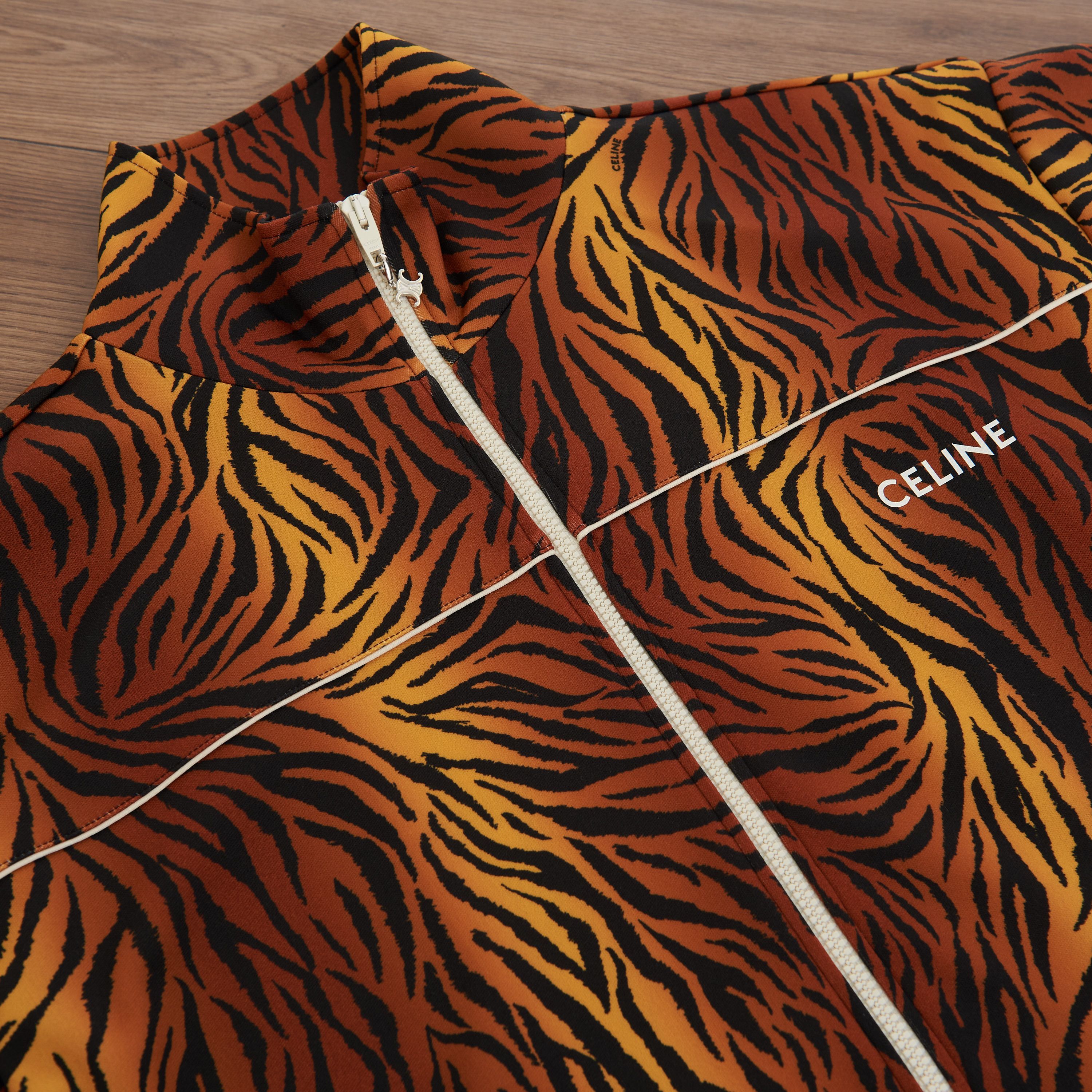 Celine Loose Sweatshirt In Double Face Jersey With Tiger Print Size US M / EU 48-50 / 2 - 17 Thumbnail
