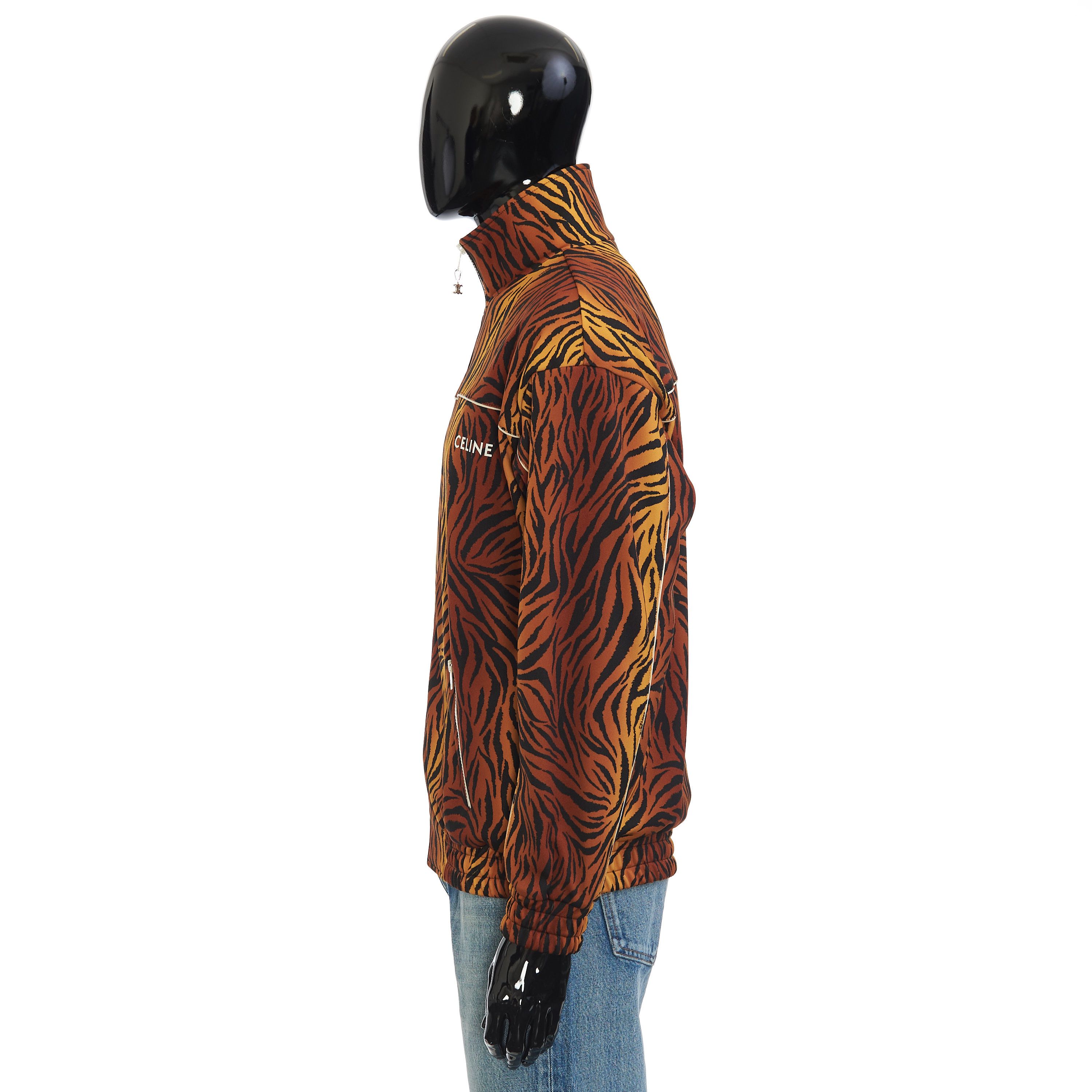 Celine Loose Sweatshirt In Double Face Jersey With Tiger Print Size US M / EU 48-50 / 2 - 3 Thumbnail