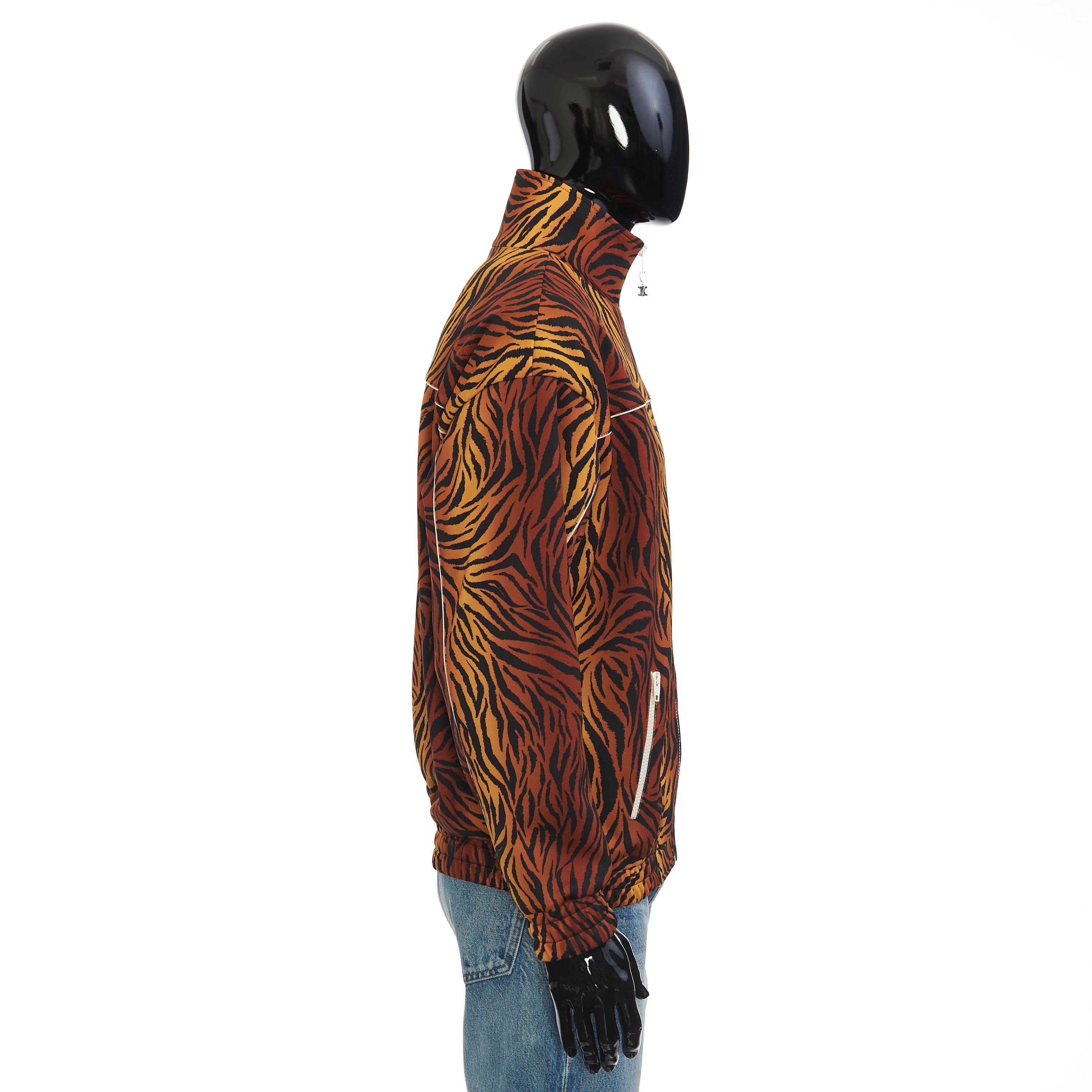 Celine Loose Sweatshirt In Double Face Jersey With Tiger Print Size US M / EU 48-50 / 2 - 7 Thumbnail