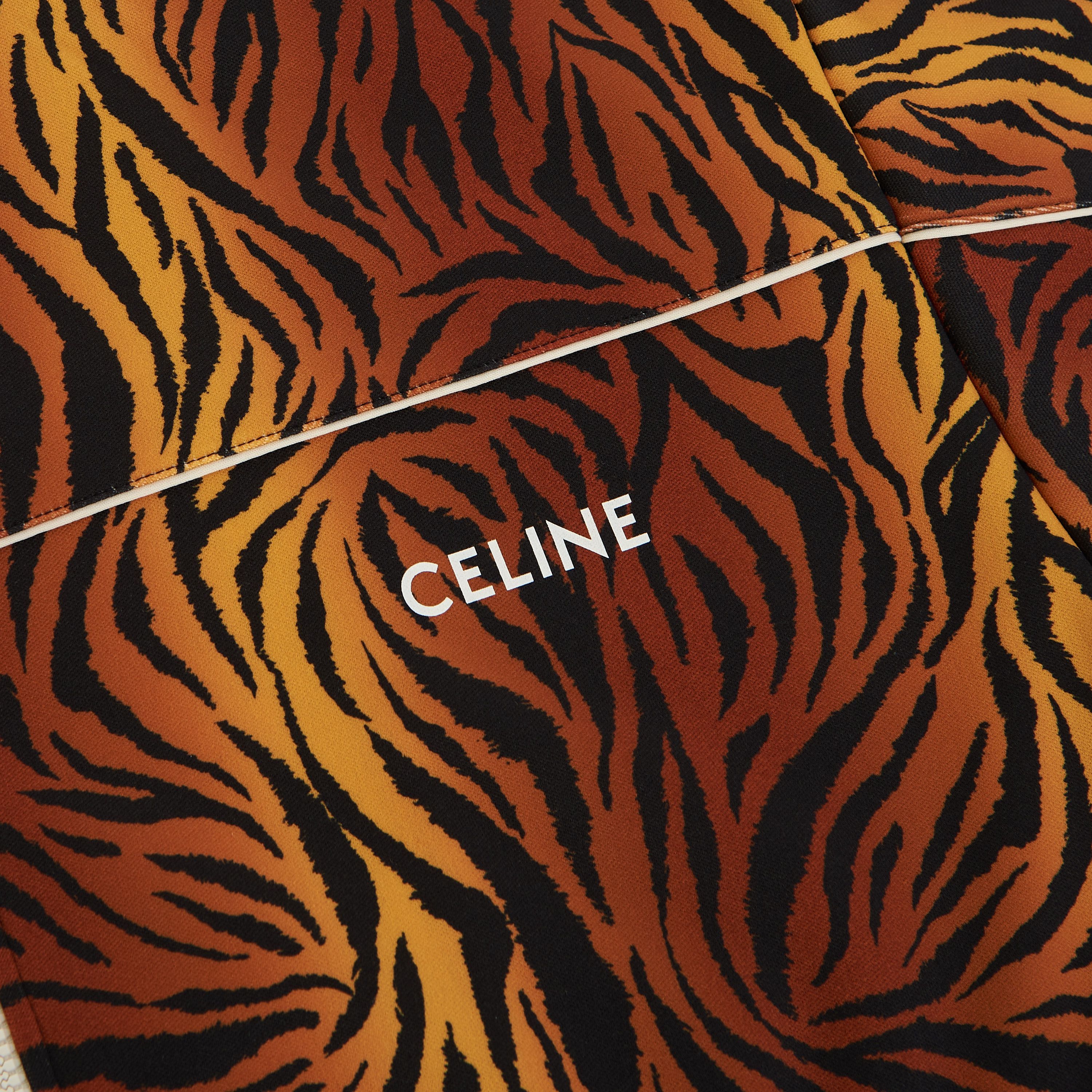 Celine Loose Sweatshirt In Double Face Jersey With Tiger Print Size US M / EU 48-50 / 2 - 15 Thumbnail