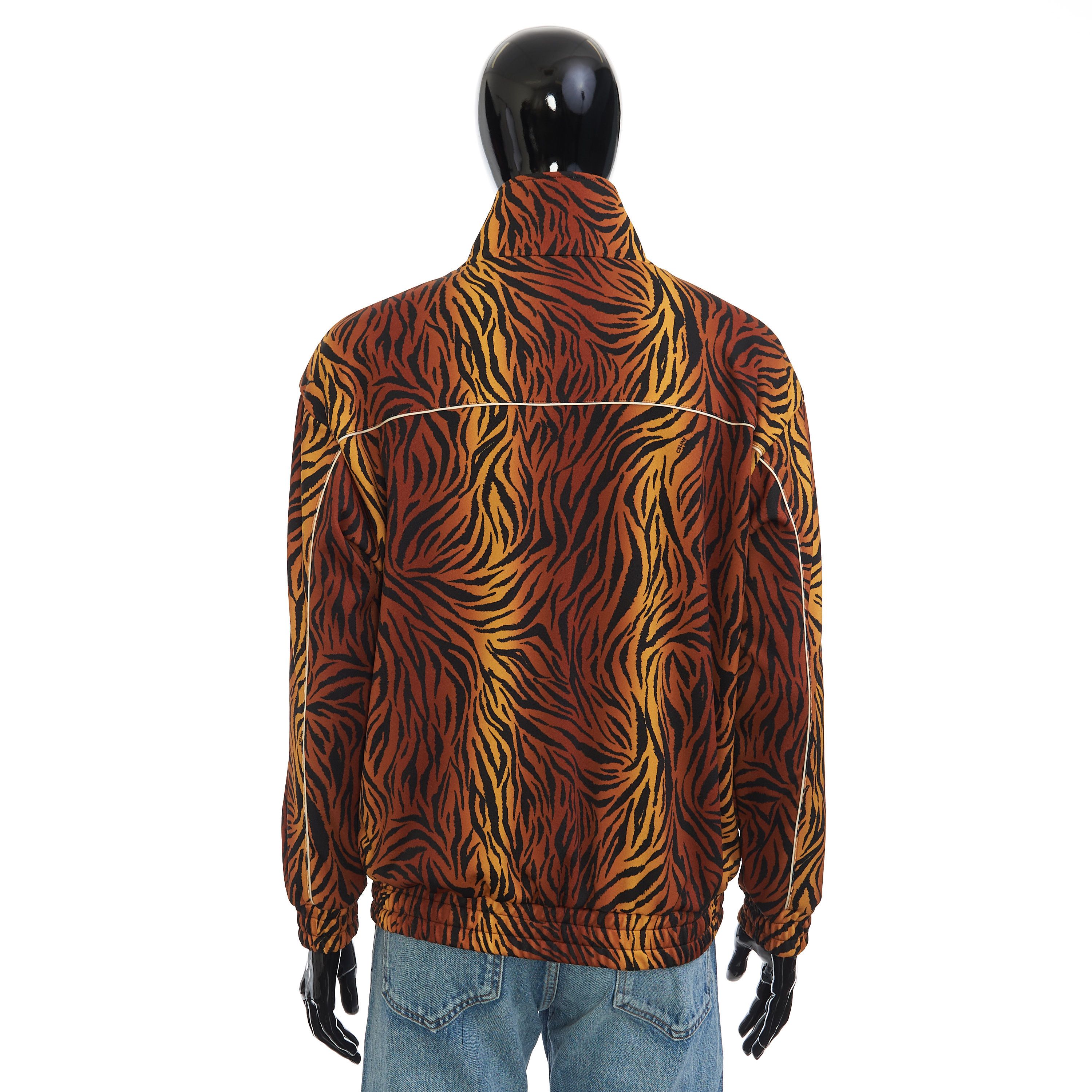 Celine Loose Sweatshirt In Double Face Jersey With Tiger Print Size US M / EU 48-50 / 2 - 5 Thumbnail