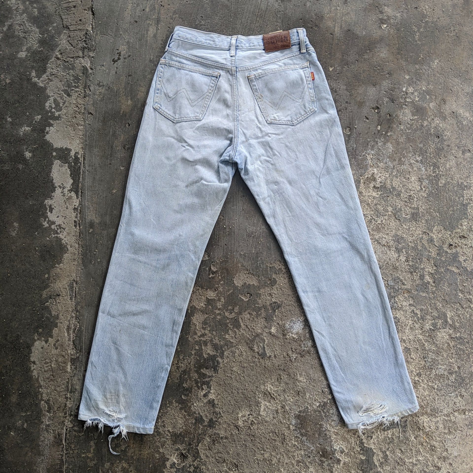 Japanese Brand Vintage Edwin US Distressed Faded Denim Jean Pant W28 Size US 28 / EU 44 - 9 Thumbnail