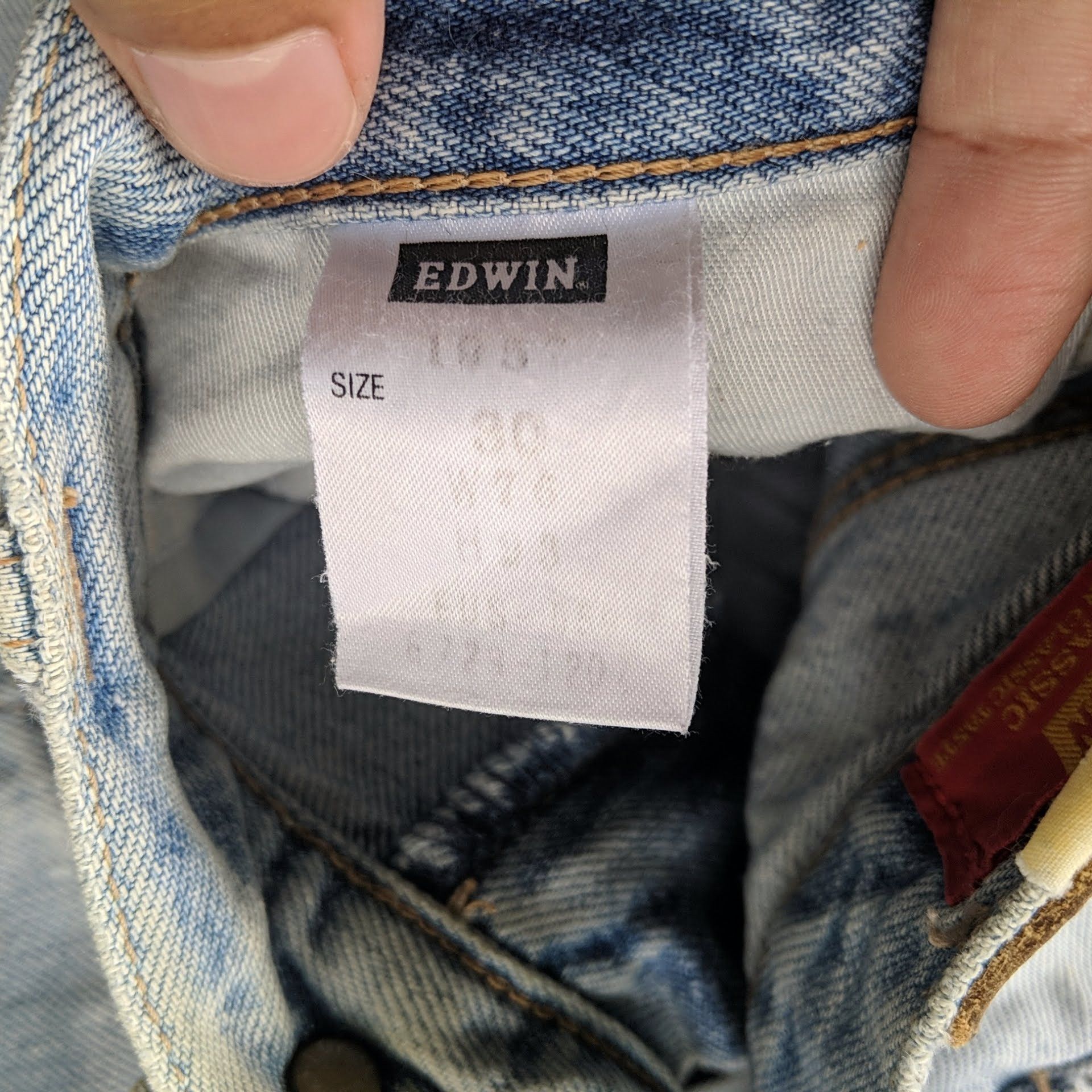Japanese Brand Vintage Edwin US Distressed Faded Denim Jean Pant W28 Size US 28 / EU 44 - 8 Thumbnail