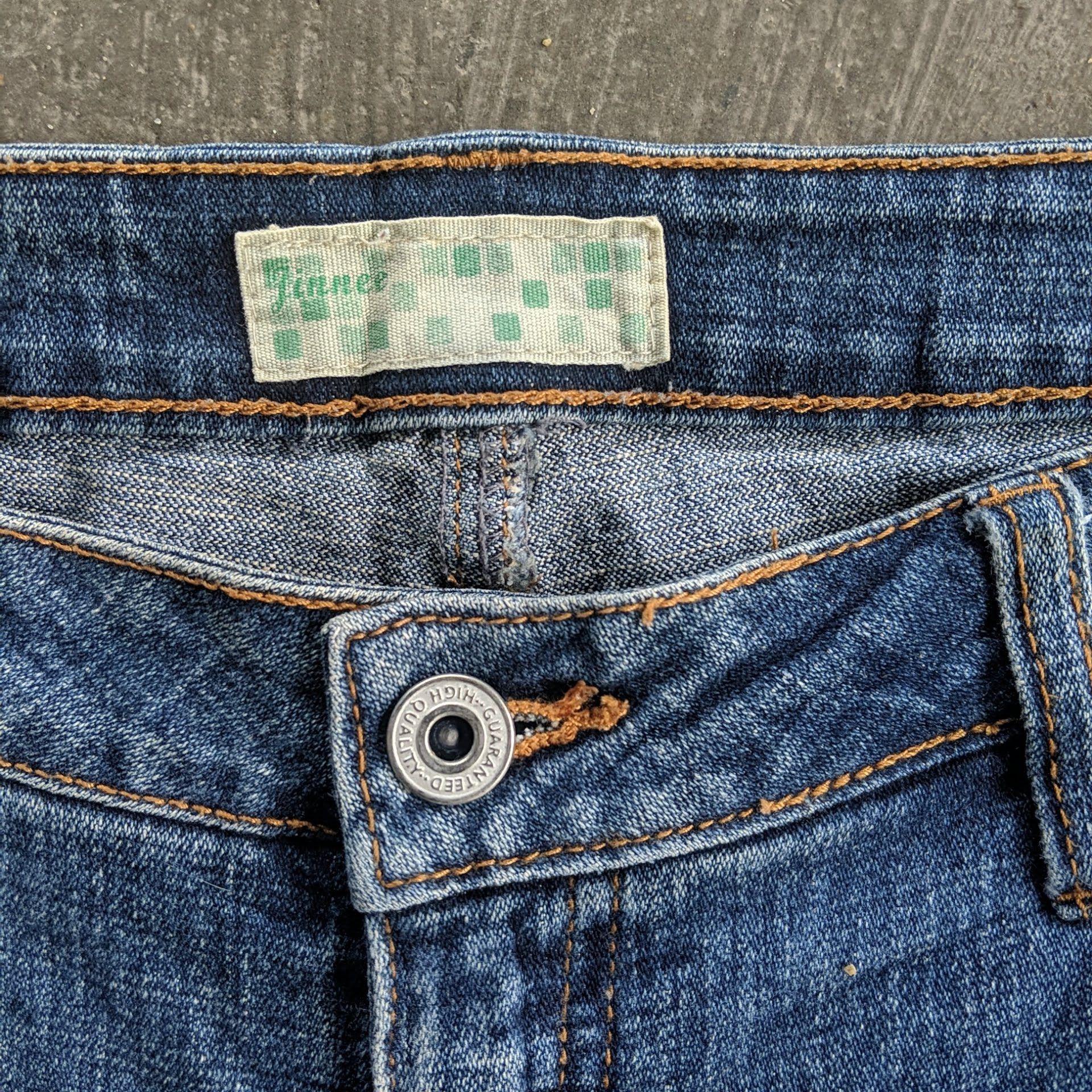Japanese Brand Vintage Jinnee Flare Boot Cut Faded Denim Jeans Pants W37 Size US 37 - 9 Thumbnail