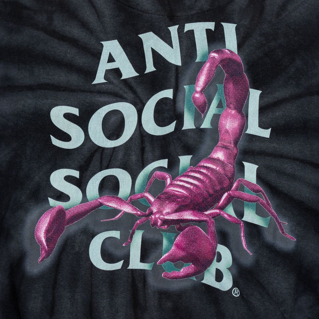 Anti Social Social Club Moodsting Black Tie Dye Hoodie DS