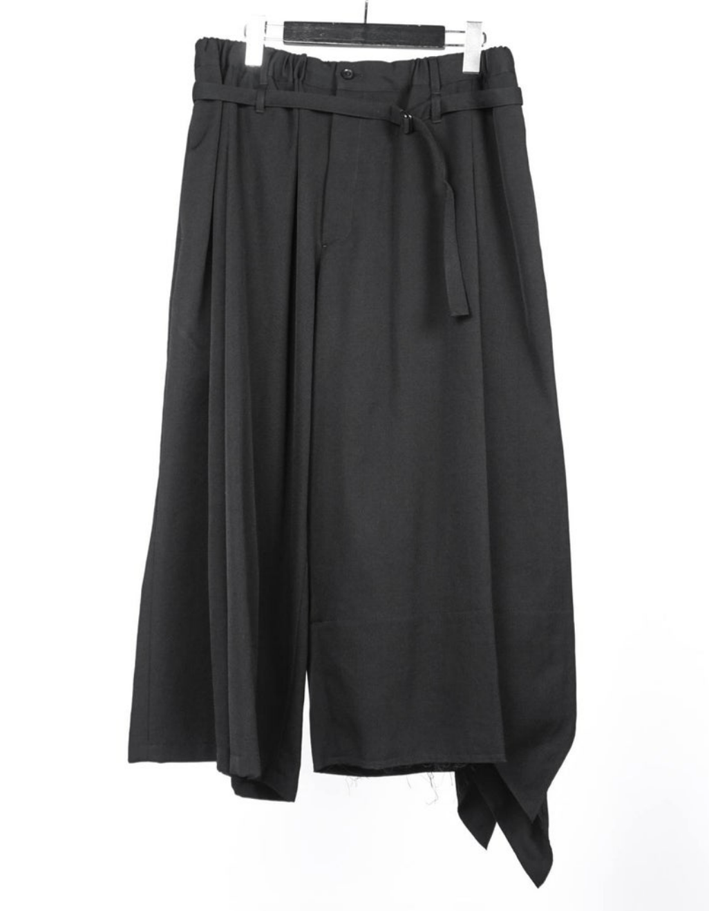 Yohji Yamamoto B Yohji Yamamoto Wool Gaba Rap Pants Size US 32 / EU 48 - 1 Thumbnail