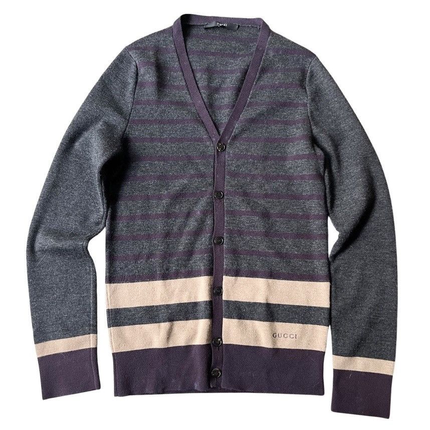Gucci Gucci Color Block Stripped Cardigan Size US S / EU 44-46 / 1 - 1 Thumbnail