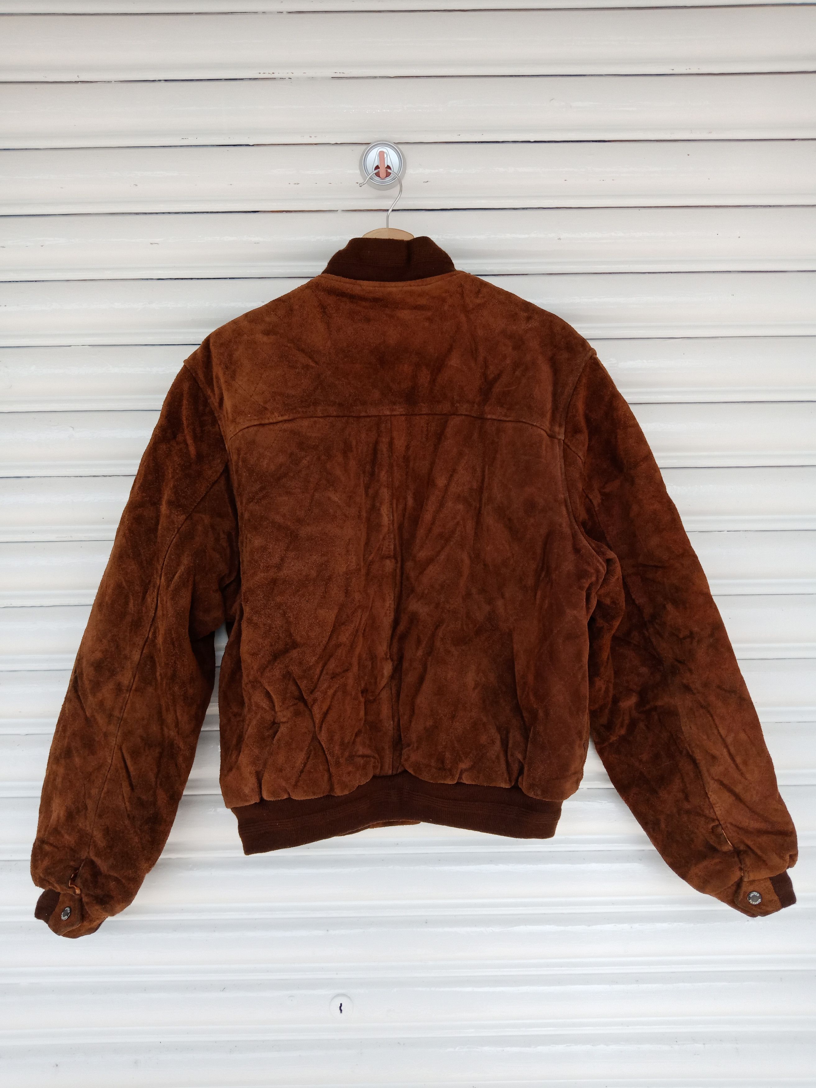 Genuine Leather Leathercraft United Worker Suede Brown Bomber Size US L / EU 52-54 / 3 - 2 Thumbnail
