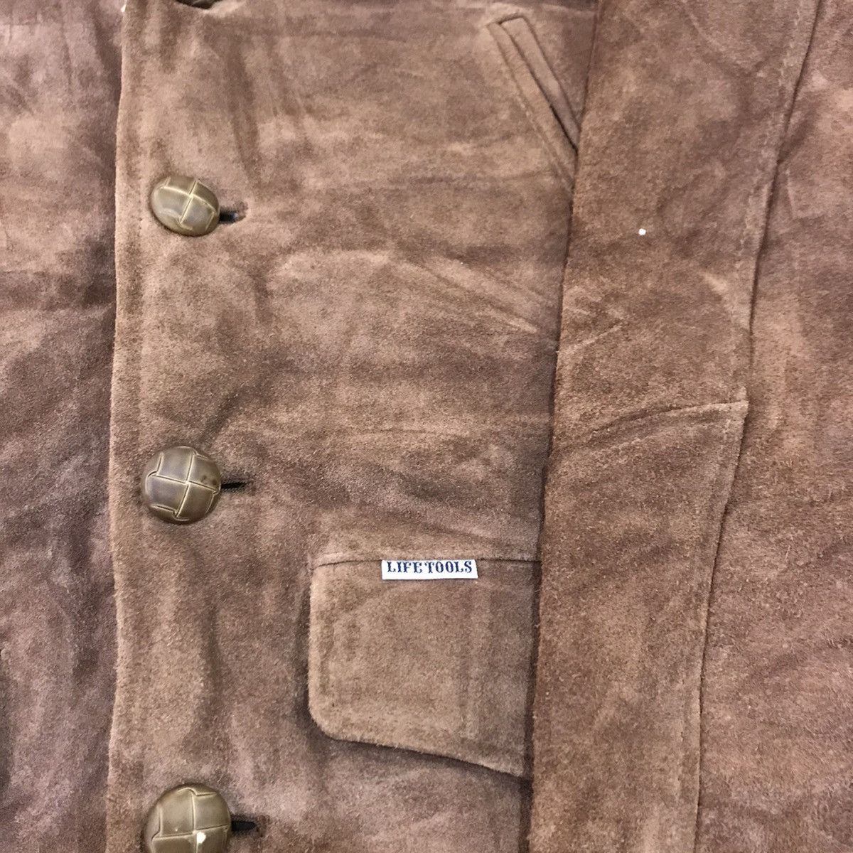 Leather Vintage Life Tools sherpa suede leather button up jacket Size US M / EU 48-50 / 2 - 6 Thumbnail