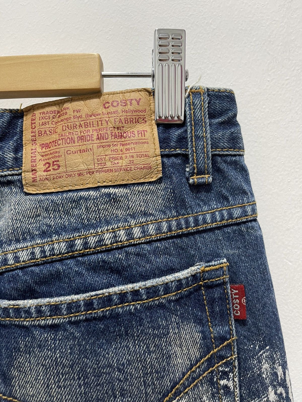 Japanese Brand × Vintage DISTRESSED COSTY RIPPED JIMM HENDRIX PRINTED ART DENIM JEANS Size US 28 / EU 44 - 14 Thumbnail