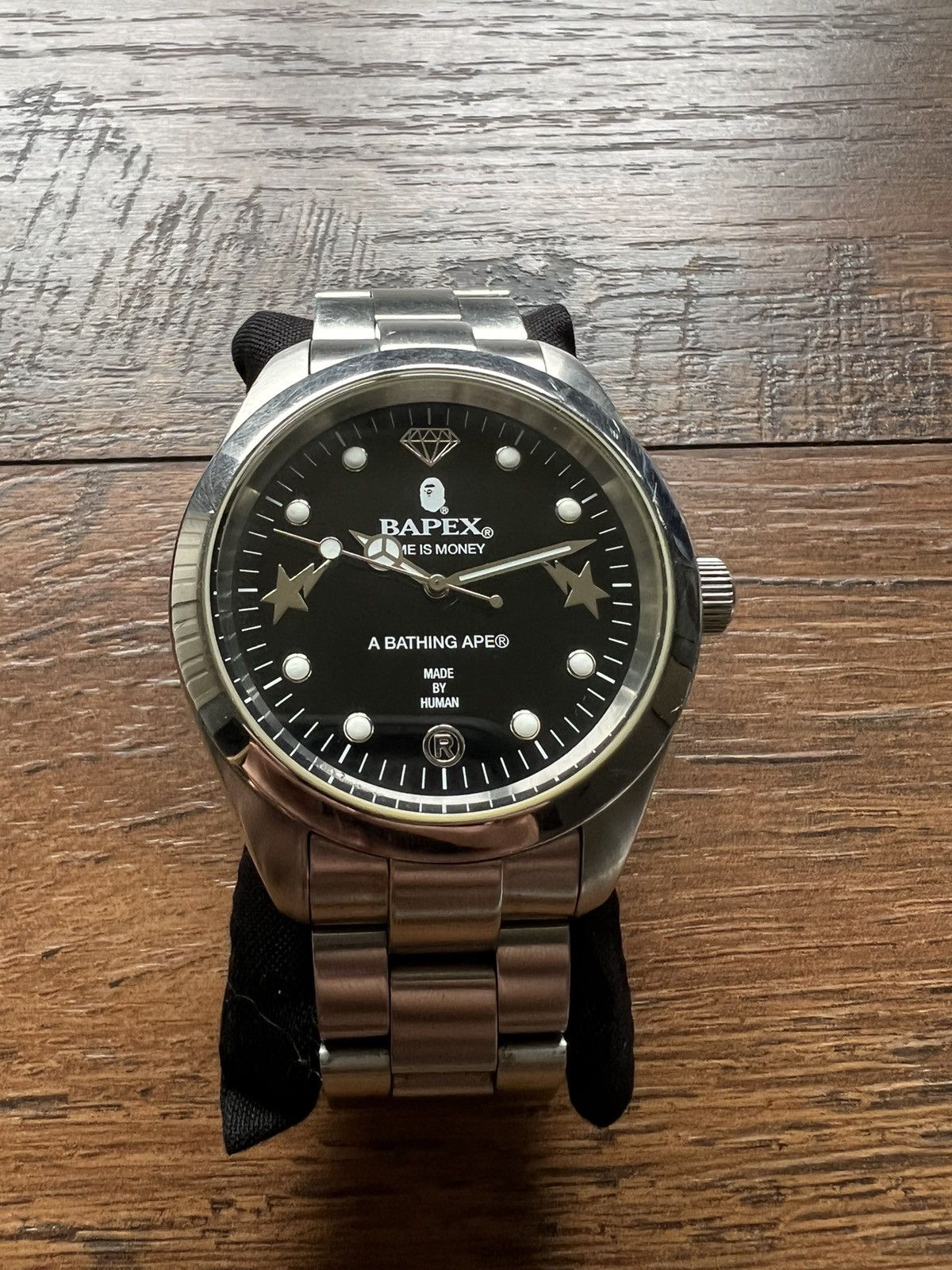 2007 Bape ‘Time is Money’ Bapex Watch black dial 44mm